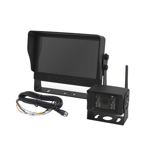 Sistema Profesional InalÃ¡mbrico de CÃ¡mara de Reversa y Monitor para VehÃ­culos de Trabajo y Montacargas