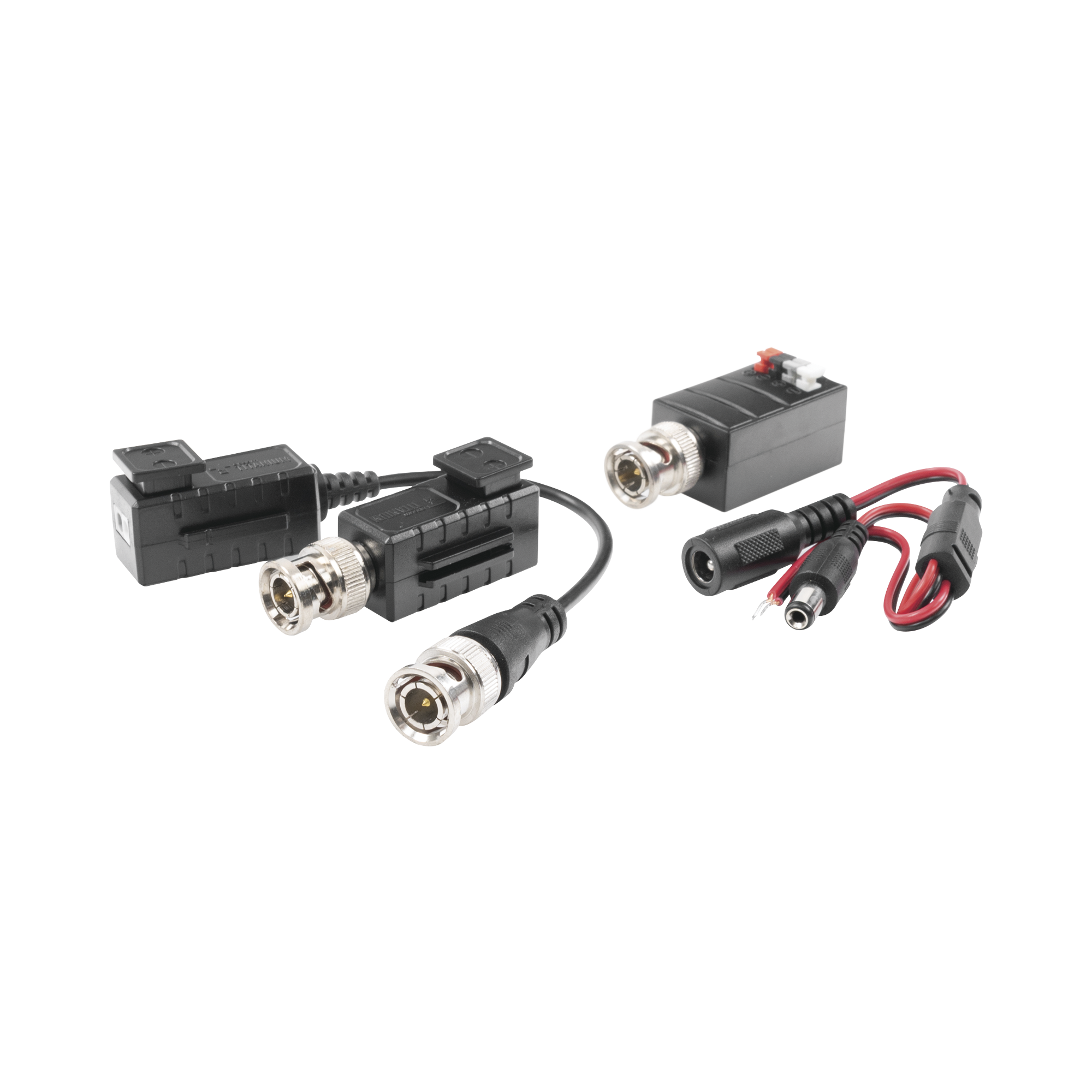 Kit de TRANSCEPTORES DE VIDEO DE LARGO ALCANCE / 320 Metros / ResoluciÃ³n 720P y 1080P / Cat 5e/6 / Compatible con cÃ¡maras HD-TVI/CVI/AHD/CVBS / Alimente solo el Receptor / ProtecciÃ³n Interconstruida contra sobretensiÃ³n.