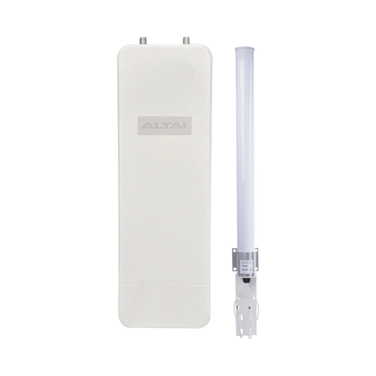 Super Kit WiFi Omnidireccional en 2.4 GHz para WISP, Hasta 300 m de Cobertura, El Kit Incluye Punto de Acceso C1XN+ y Antena Omnidireccional  de 10 dBi, AdministraciÃ³n en Nube Gratis con INSIGHTS
