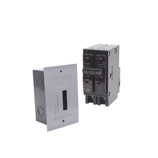 Kit Centro de Carga para empotrar con 1 Interruptor TÃ©rmico de 2 Polos, 30Amp 120/240Vca 10kA.