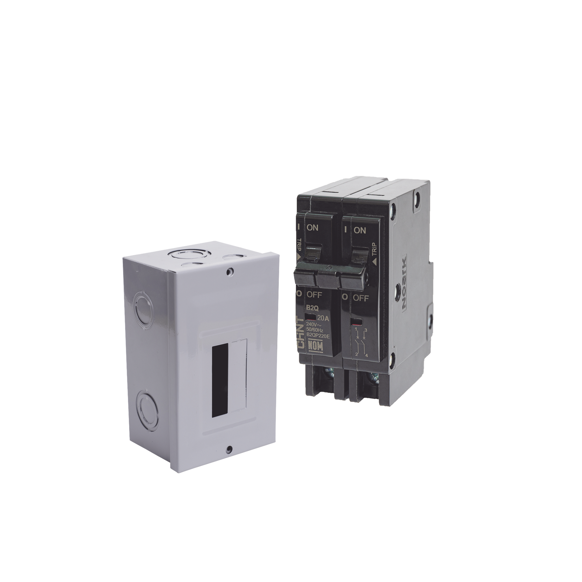 Kit Centro de Carga para sobreponer con 1 Interruptor TÃ©rmico de 2 Polos, 30Amp 120/240Vca 10kA.