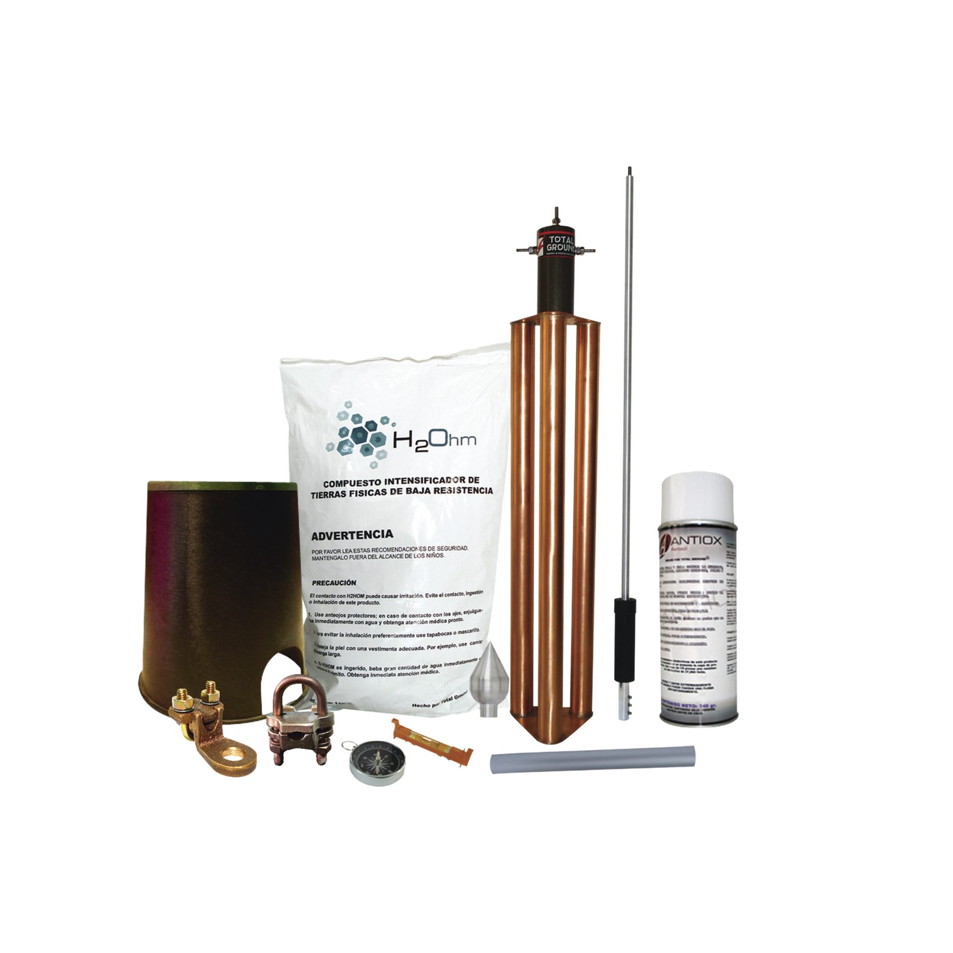 Kit Pararrayo con Accesorios de InstalaciÃ³n en Torre para ProtecciÃ³n de 80 m de DiÃ¡metro.