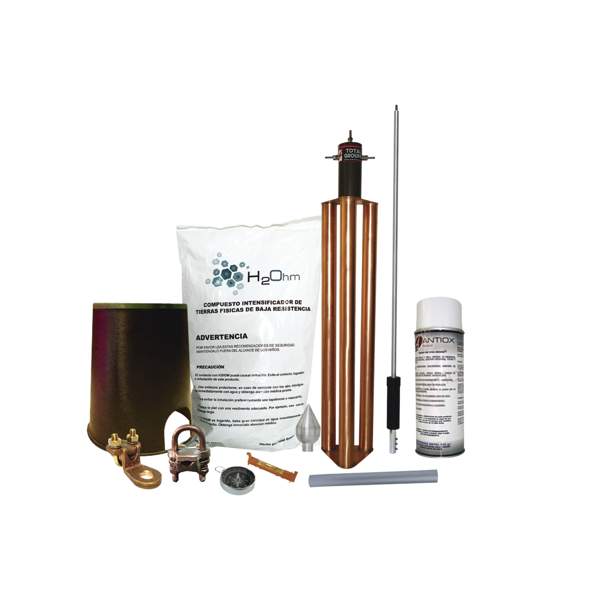 Kit Pararrayo con Accesorios de InstalaciÃ³n en Torre para ProtecciÃ³n de 80 m de DiÃ¡metro.