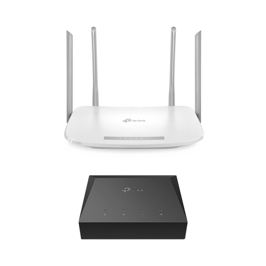 Kit de ONU Gigabit XZ000G3 con Router Router InalÃ¡mbrico ISP doble banda AC, Hasta 1167 Mbps, 4 antenas externas omnidireccional, Puertos Gigabit