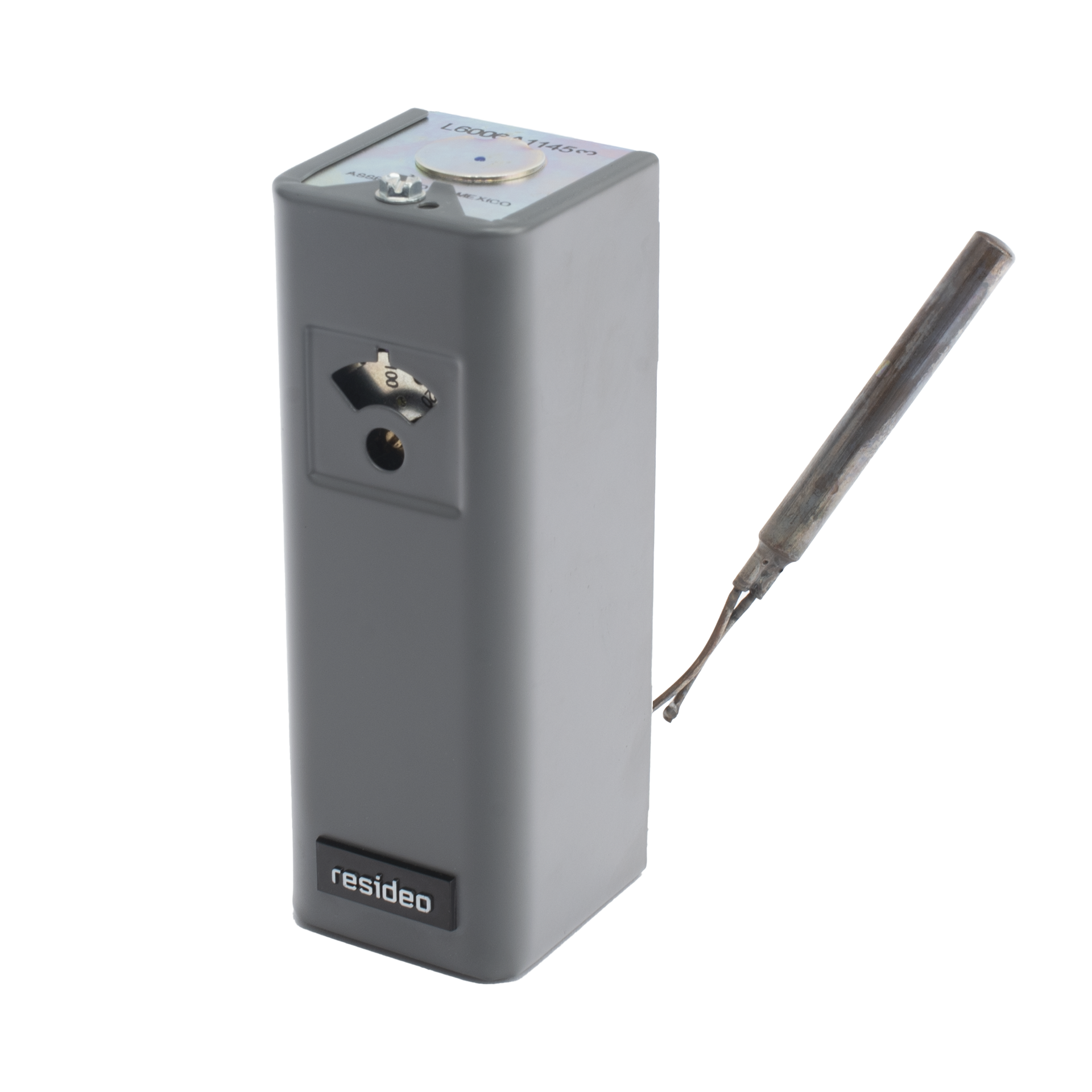 Controlador de montaje horizontal de lÃ­mite alto o bajo con SPDT, rango operativo 38 a 116 Â°C , capilar de 3 pulgadas.