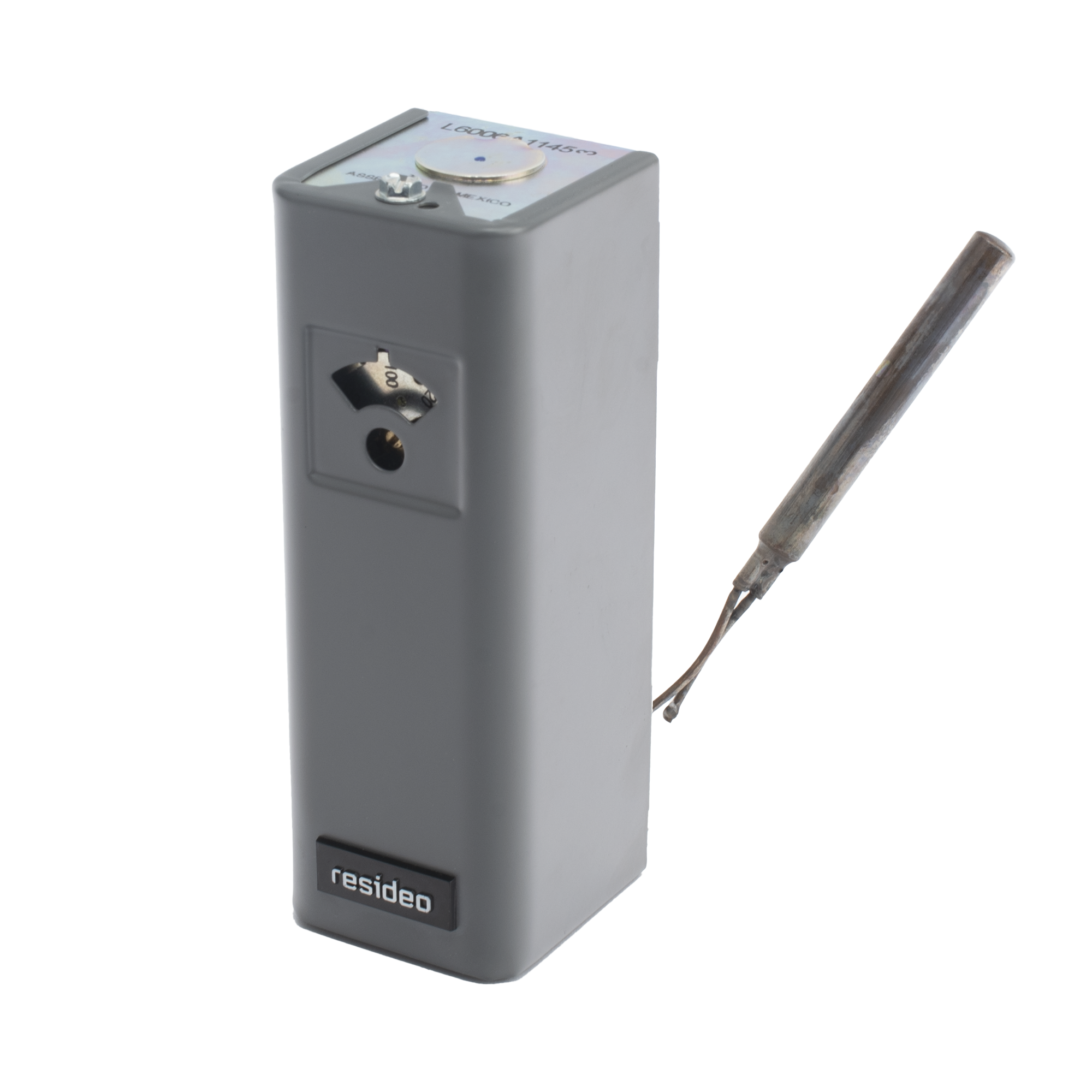 Controlador de montaje horizontal de lÃ­mite alto o bajo con SPDT, rango operativo 38 a 116 Â°C , capilar de 3 pulgadas.