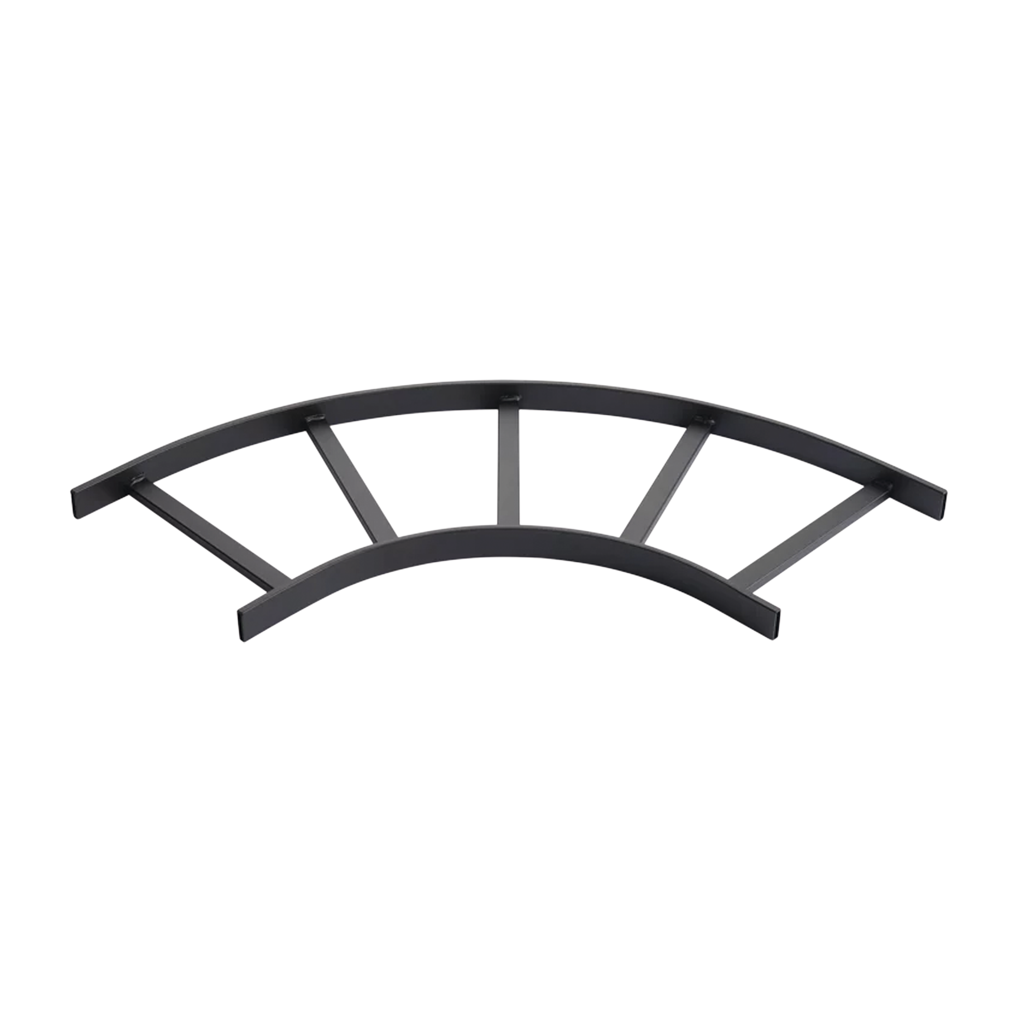 Accesorio de Escalerilla SecciÃ³n Horizontal de 90Âº, 12 in de Ancho, de Acero, Color Negro