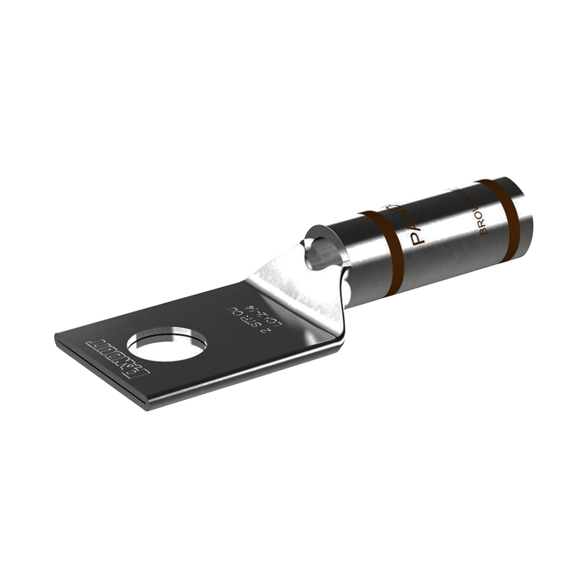 Zapata de compresiÃ³n LCA2-14-Q, para cal. 2 Awg, Barreno para tornillo prisionero de 1/4, 1 Pz