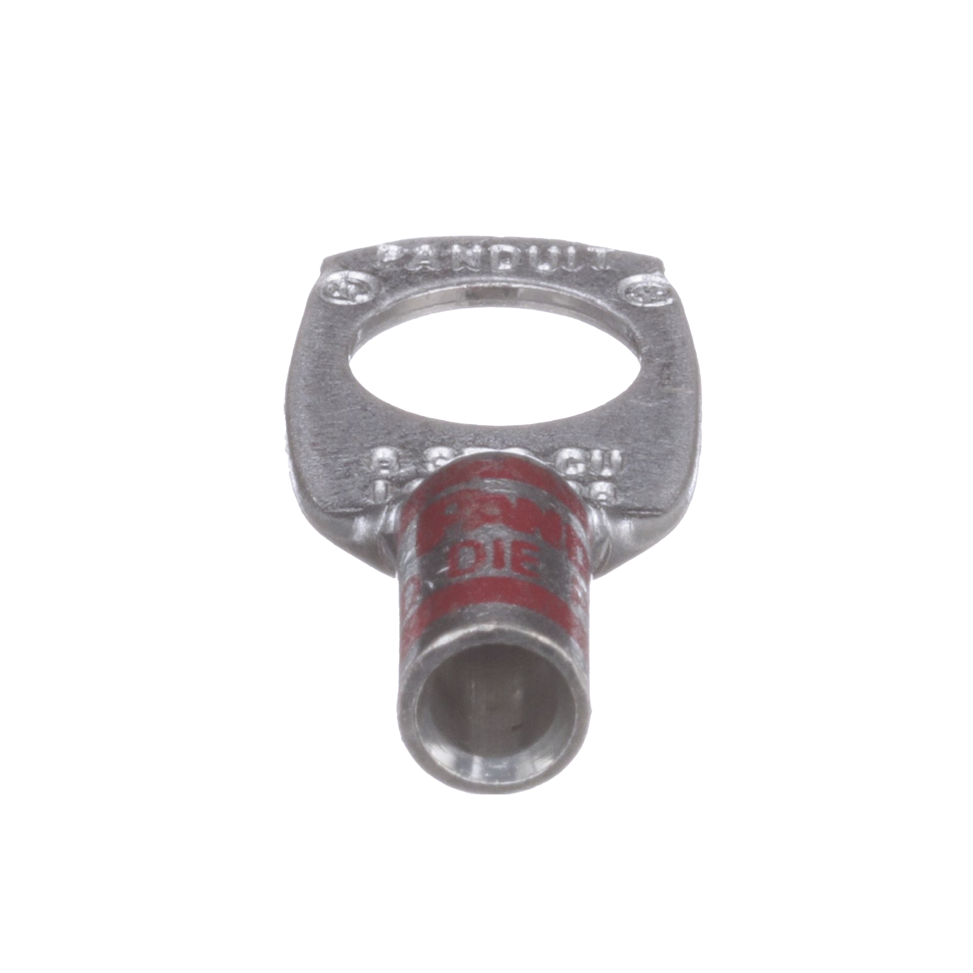 Zapata de compresiÃ³n LCA8-38-L, para cal. 8 Awg, Barreno para tornillo prisionero de 3/8, 1 Pz