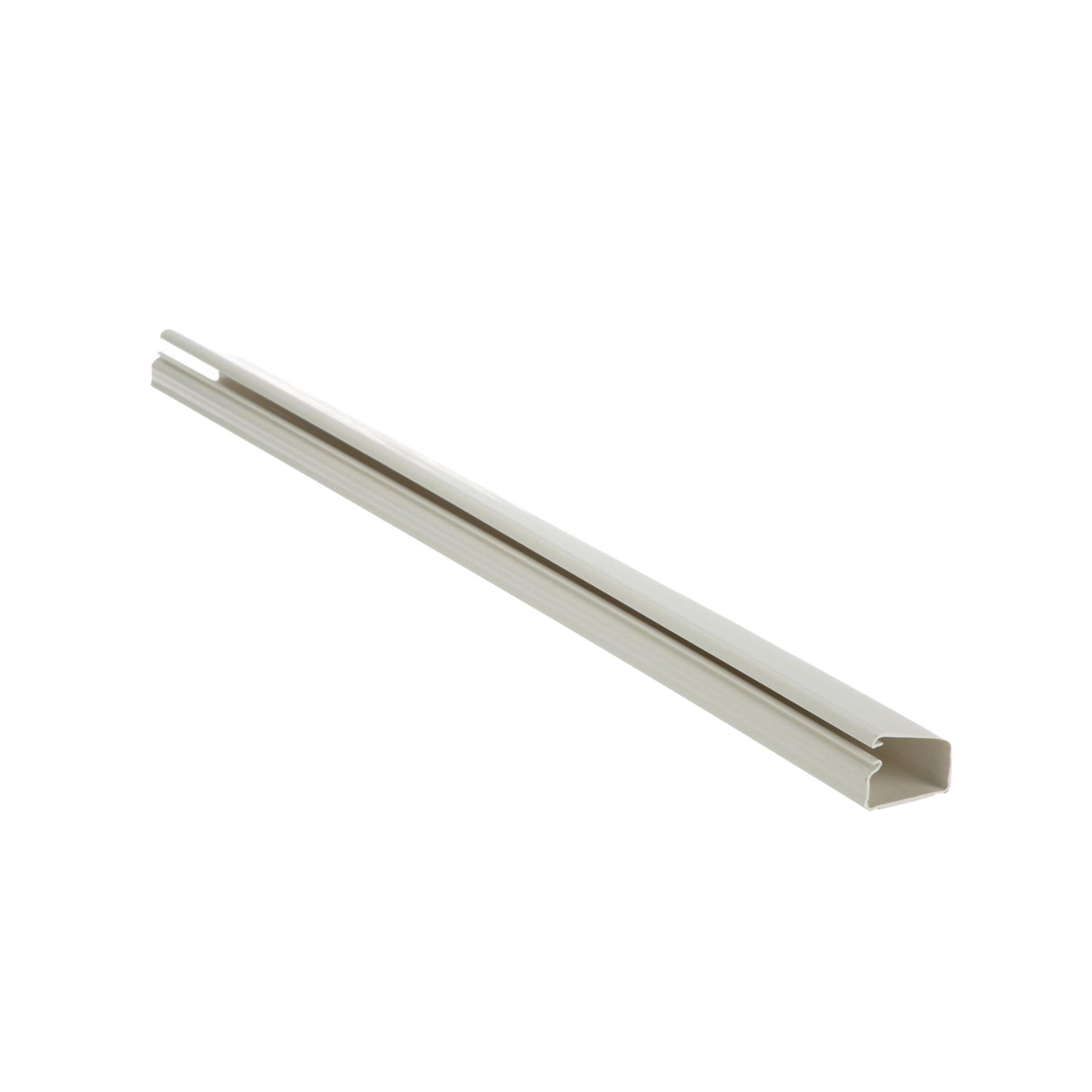 Canaleta LD10 de PVC rÃ­gido, con cinta adhesiva para instalaciÃ³n sin herramientas, de 38.4 x 24 x 3048 mm, Color Blanco Mate