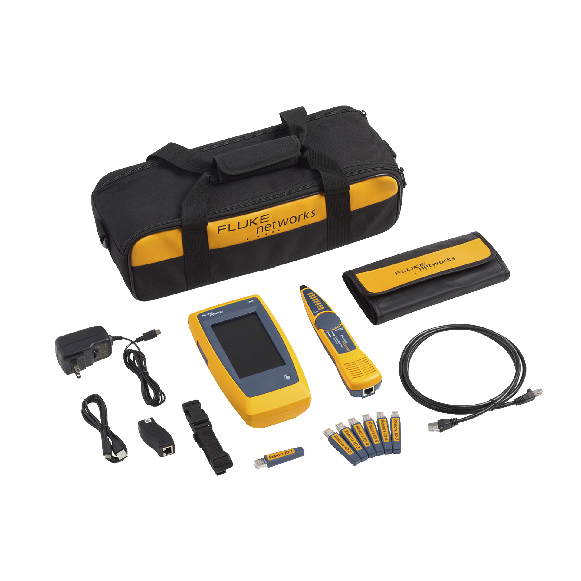 Kit Avanzado de Calificador de Red LinkIQ, Para Verificar Rendimiento de Cableado Hasta 10Gbps Basado en Frecuencia, con Pantalla MultitÃ¡ctil a Color