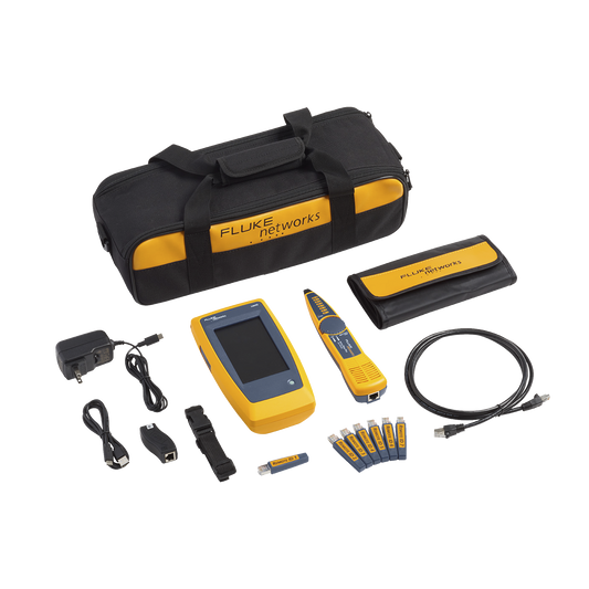 Kit Avanzado de Calificador de Red LinkIQ, Para Verificar Rendimiento de Cableado Hasta 10Gbps Basado en Frecuencia, con Pantalla MultitÃ¡ctil a Color