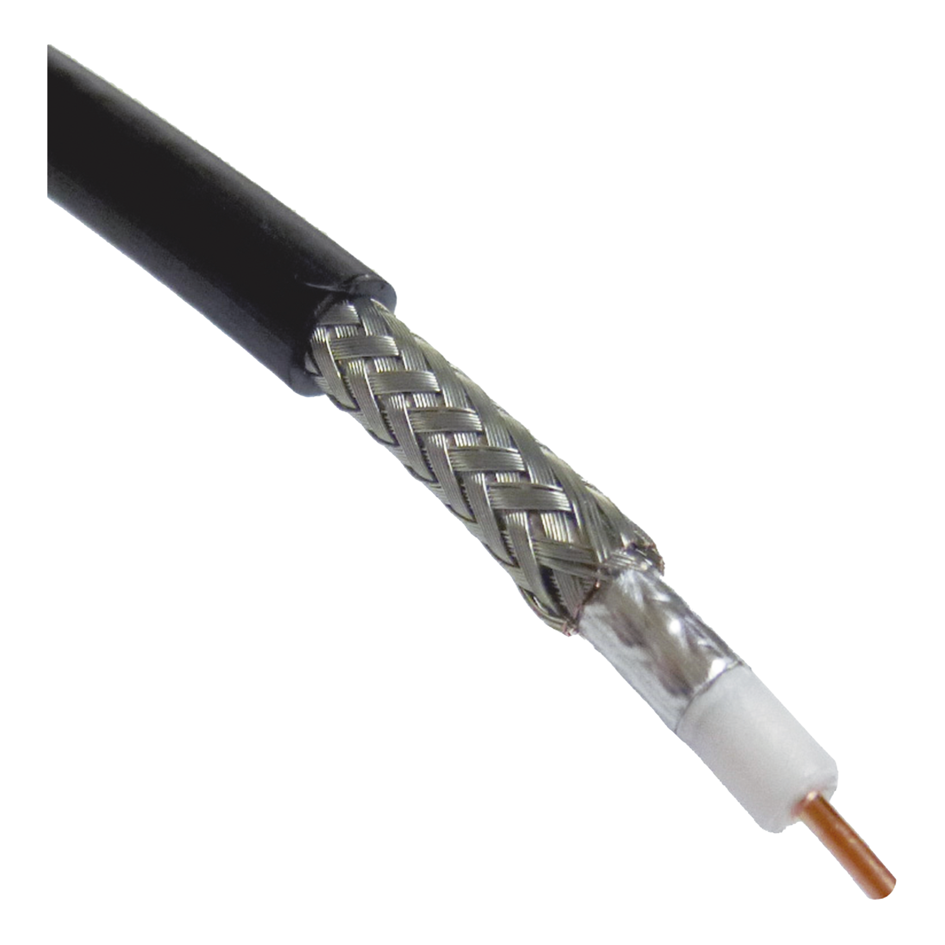 Metro de Cable Coaxial Tipo RG-58 LP-195, 50 Ohms, Conductor de Cobre SÃ³lido