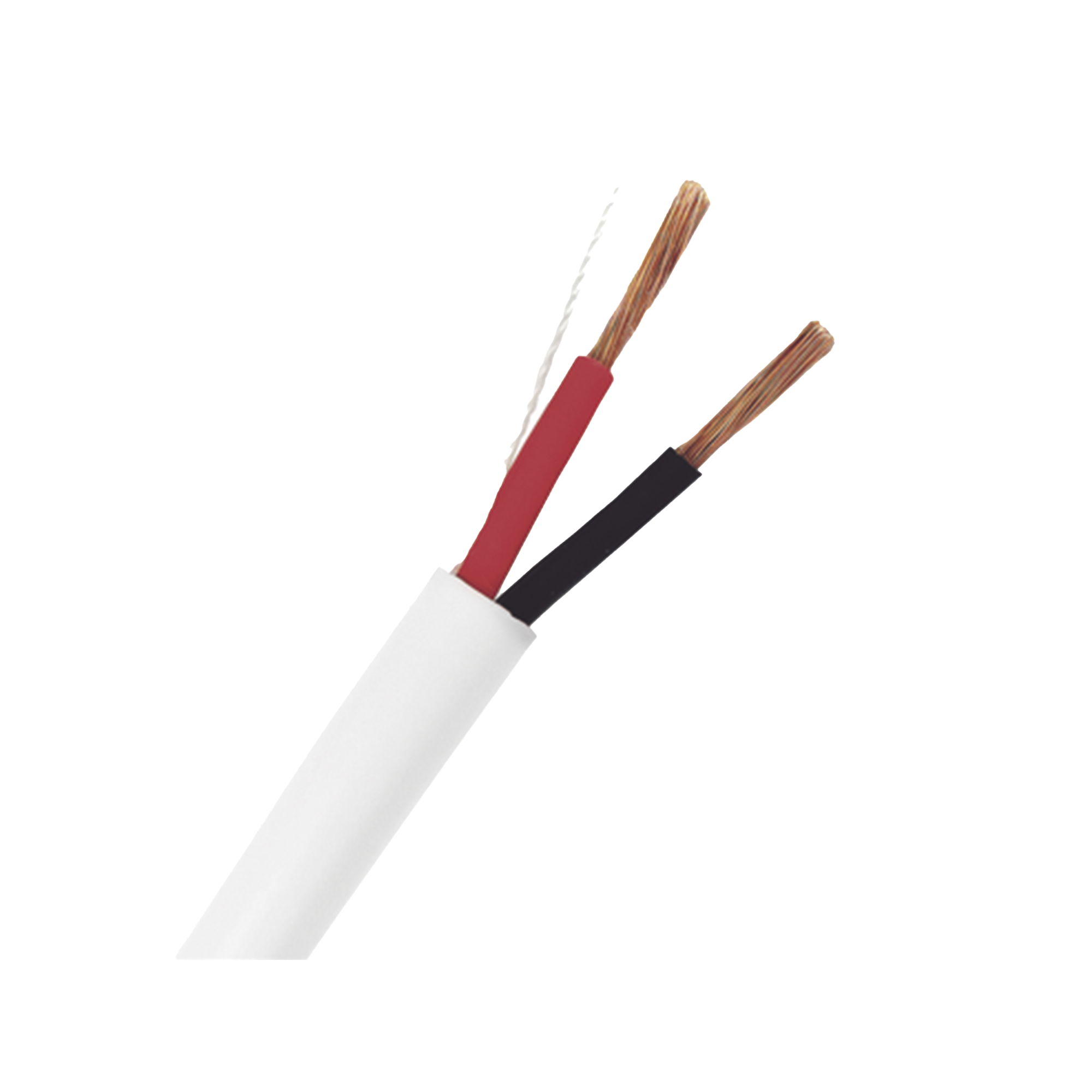 Bobina de Cable 305 Metros: 2 x 16 AWG, Color Blanco, CMR, Para Sistemas de Seguridad y Alarmas