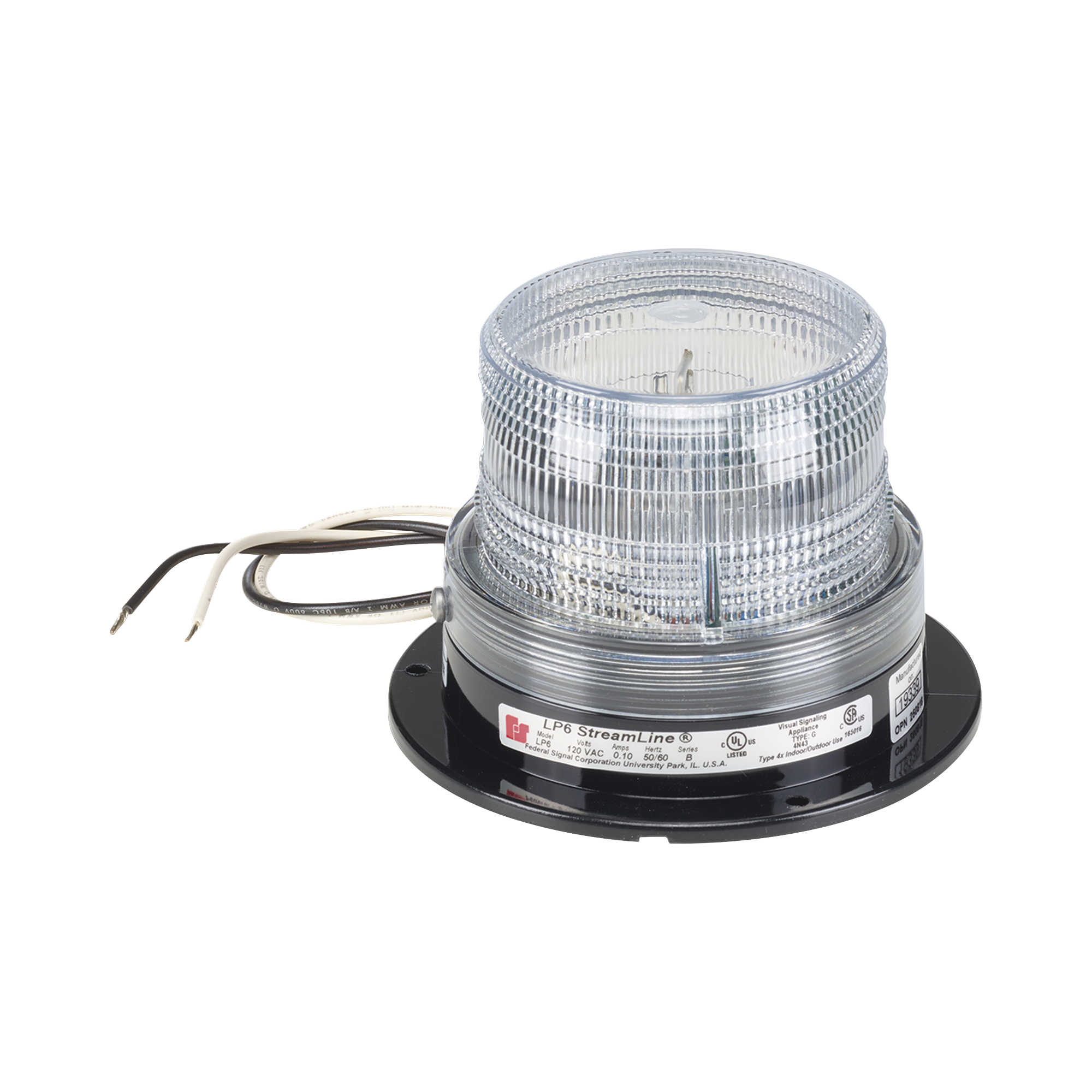 Estrobo streamline, mini, 120-240 Vca, claro