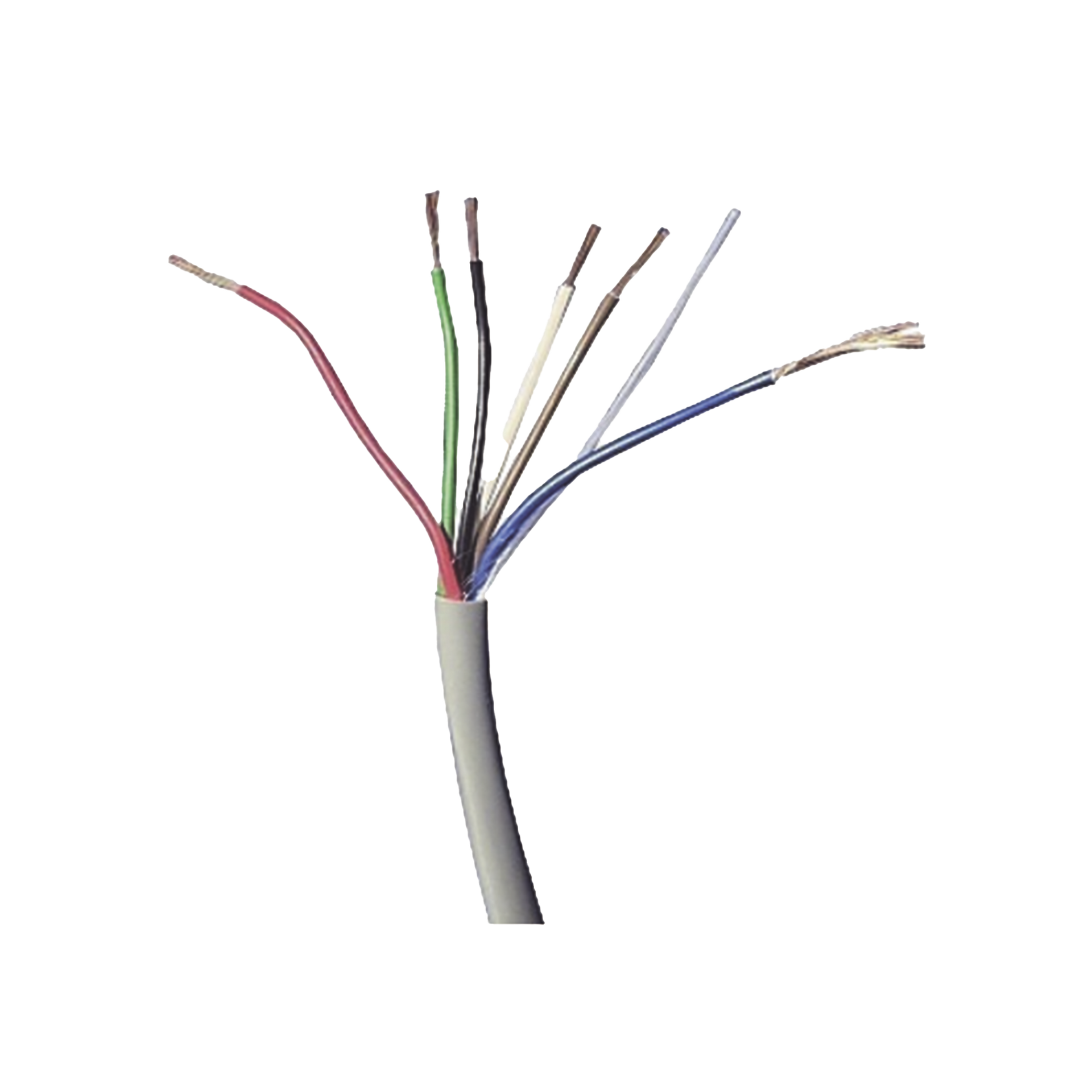 Bobina de Cable 305 Metros: 6 x 18 AWG, Color Blanco, CMR, Para Sistemas de Seguridad y Alarmas