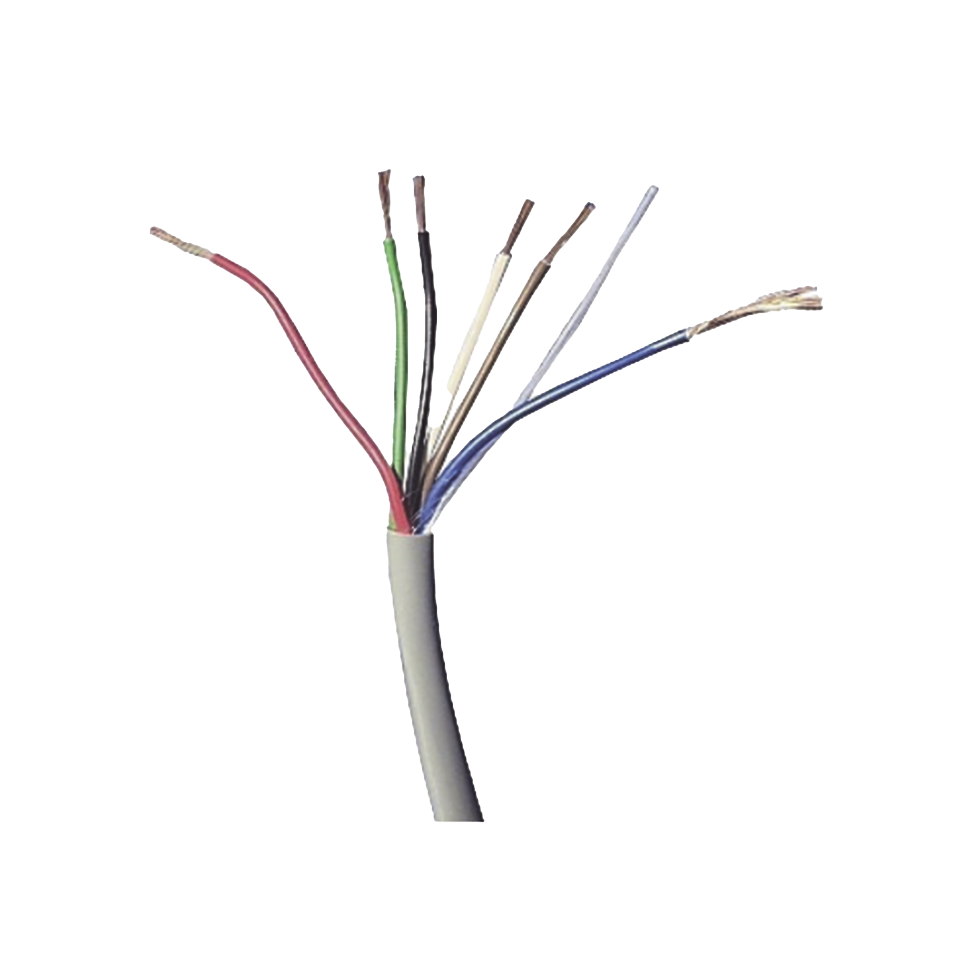 Bobina de Cable 305 Metros: 6 x 18 AWG, Color Blanco, CMR, Para Sistemas de Seguridad y Alarmas