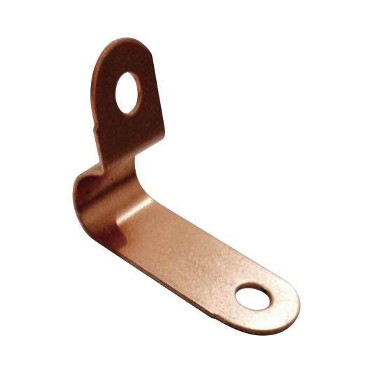 Abrazadera de Cobre para SujeciÃ³n de Bajada en Pared