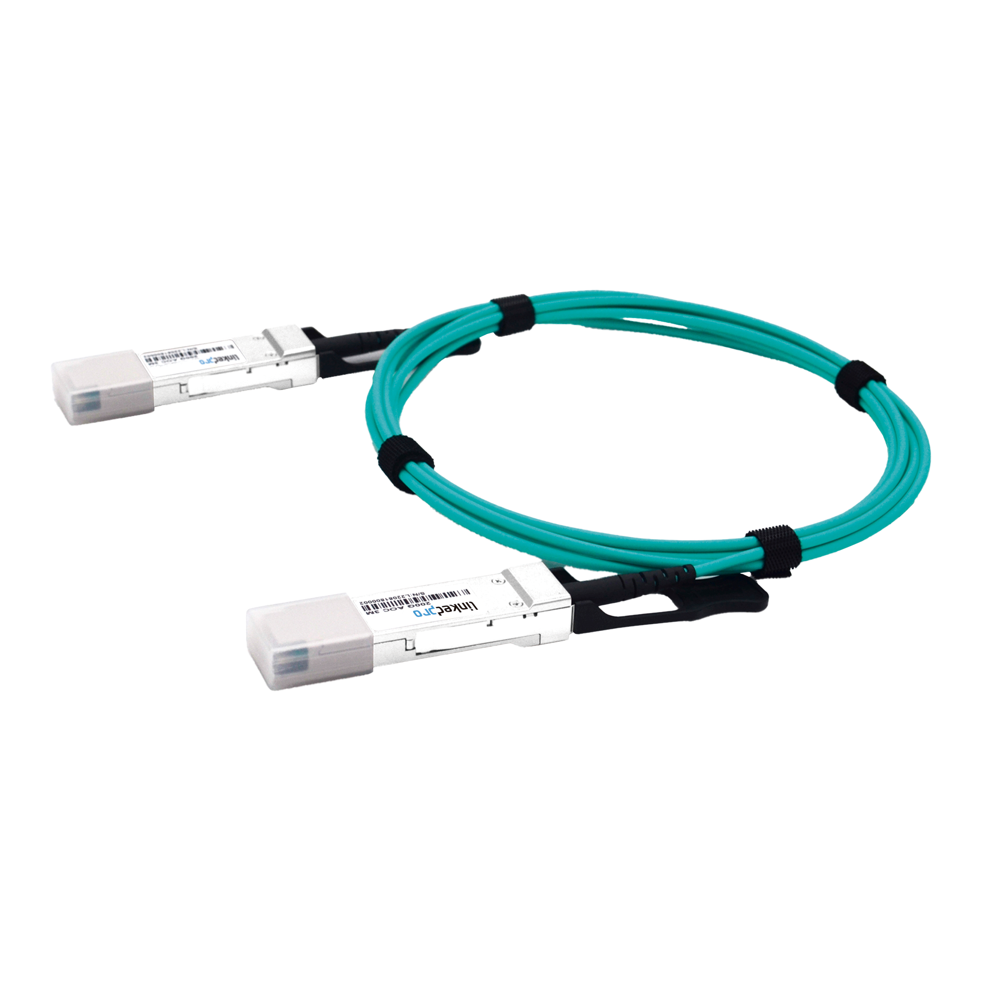 Cable AOC QSFP56 de 200 Gbps a 200 Gbps / Cable de fibra Ã³ptica Activo / Longitud: 1 metro