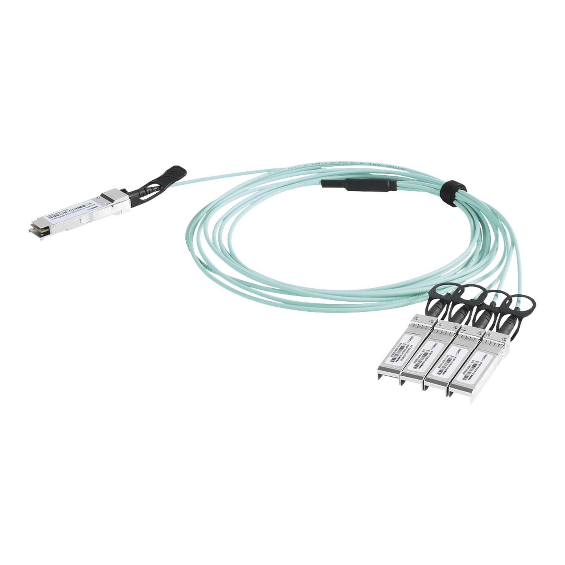 Cable AOC QSFP+ de 40 Gbps a 4x 10 Gbps / Cable de fibra Ã³ptica Activo / Longitud: 2 metros