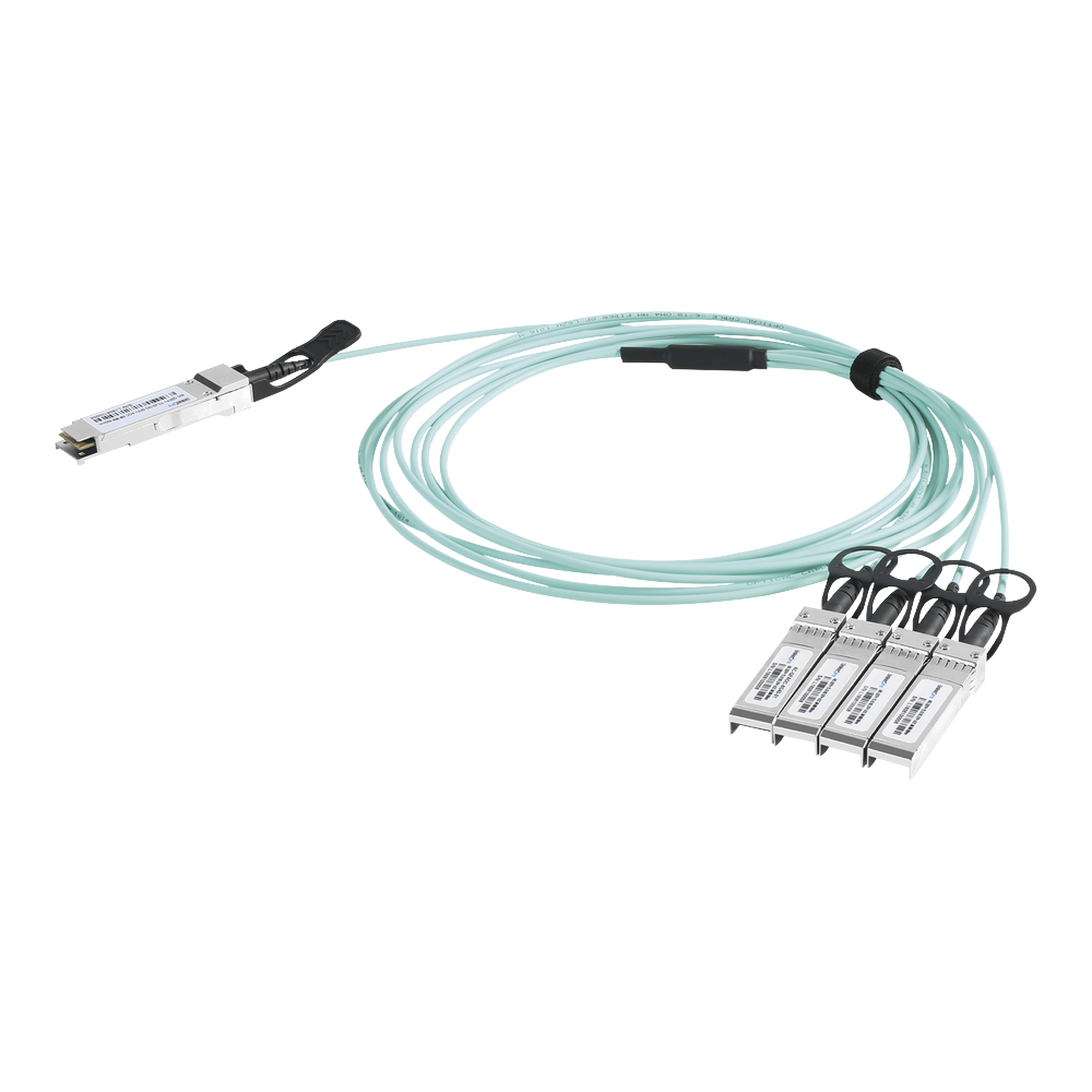 Cable AOC QSFP+ de 40 Gbps a 4x 10 Gbps / Cable de fibra Ã³ptica Activo / Longitud: 2 metros