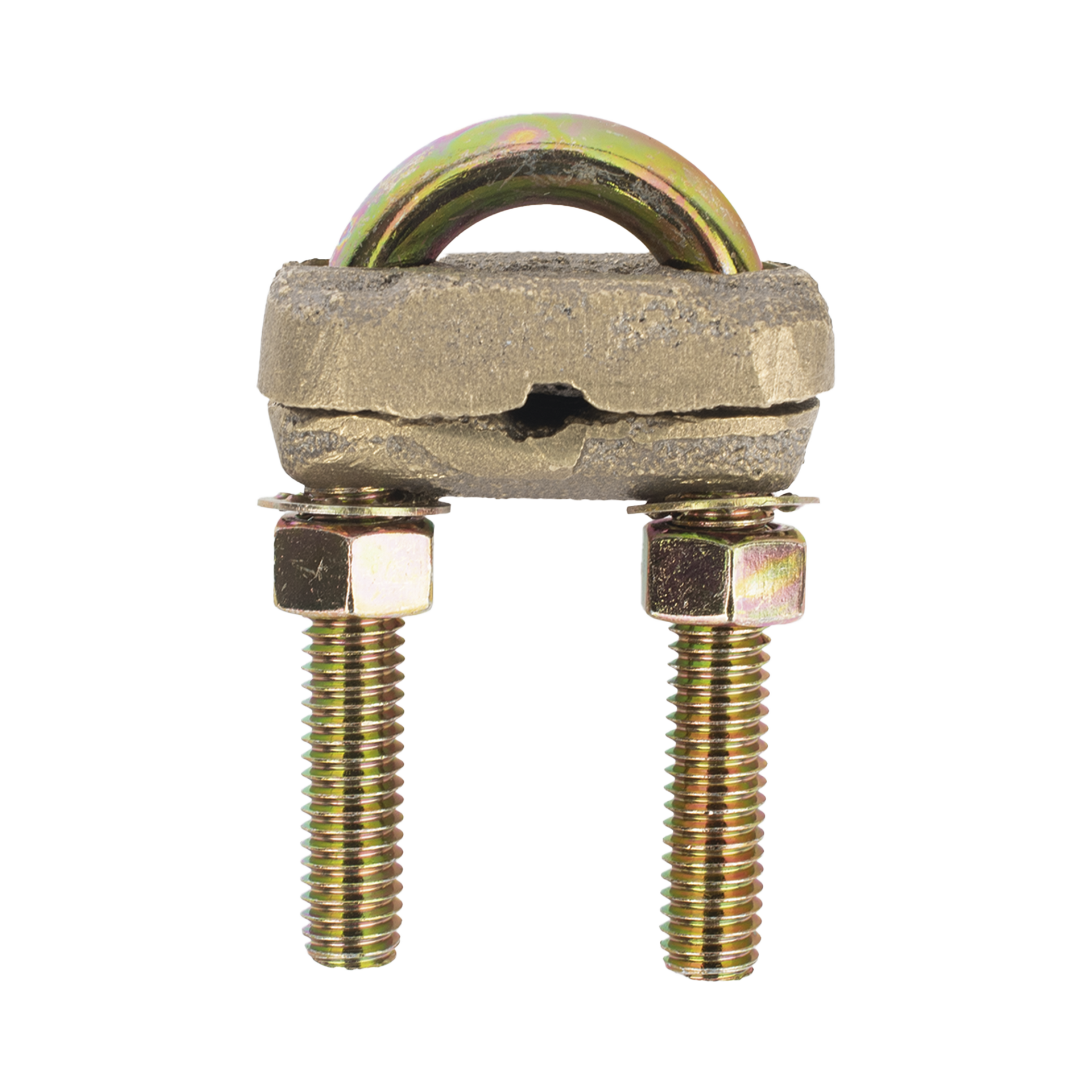 Conector Tipo Perro para Varilla 5/8" a Cable Calibre 4  a 2/0 AWG