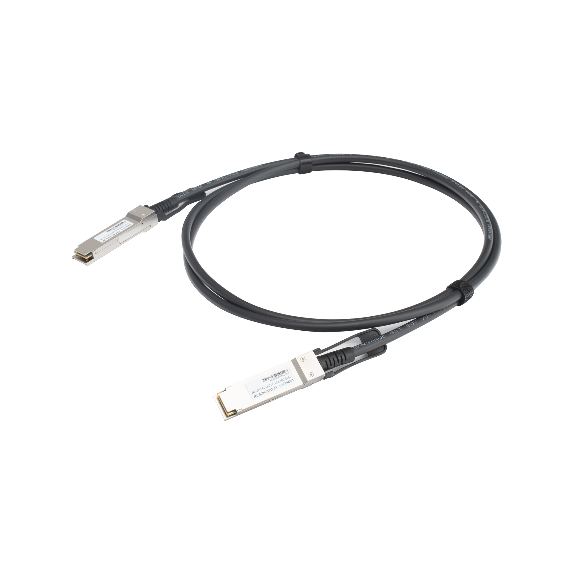 Cable DAC QSFP28 de 100 Gbps a 100 Gbps / Passive Direct Attach Copper Twinax Cable / Longitud: 2 metros