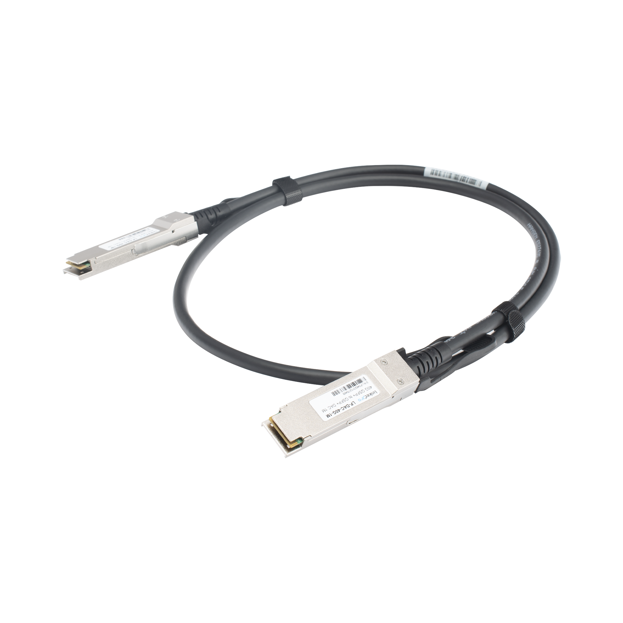Cable DAC QSFP+ de 40 Gbps a 40 Gbps / Passive Direct Attach Copper Twinax Cable / Longitud: 1 metros