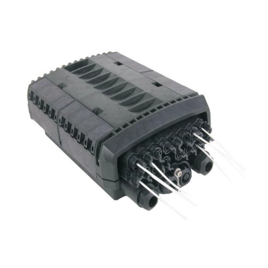 Caja de DistribuciÃ³n de Fibra Ãptica para 24 Empalmes con 16 Acopladores SC/APC. Enterrado Directo, IP68, Splitter 1x16 Incluido con Conectores SC/APC