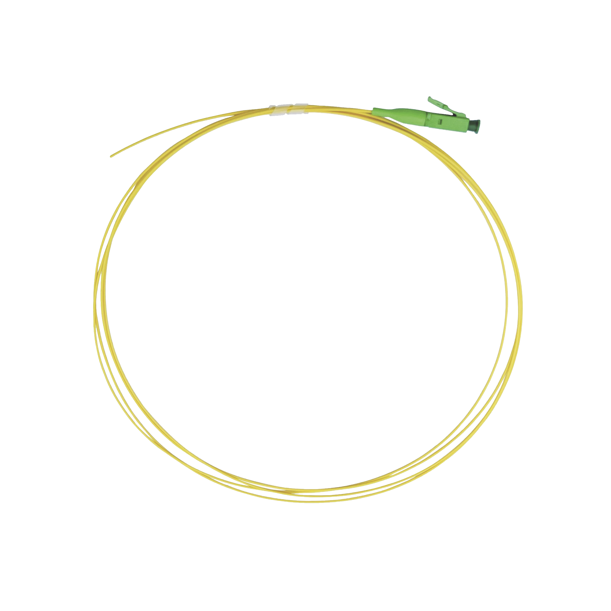 Pigtail de Fibra Ãptica Monomodo LC/APC, simplex de 1 metro