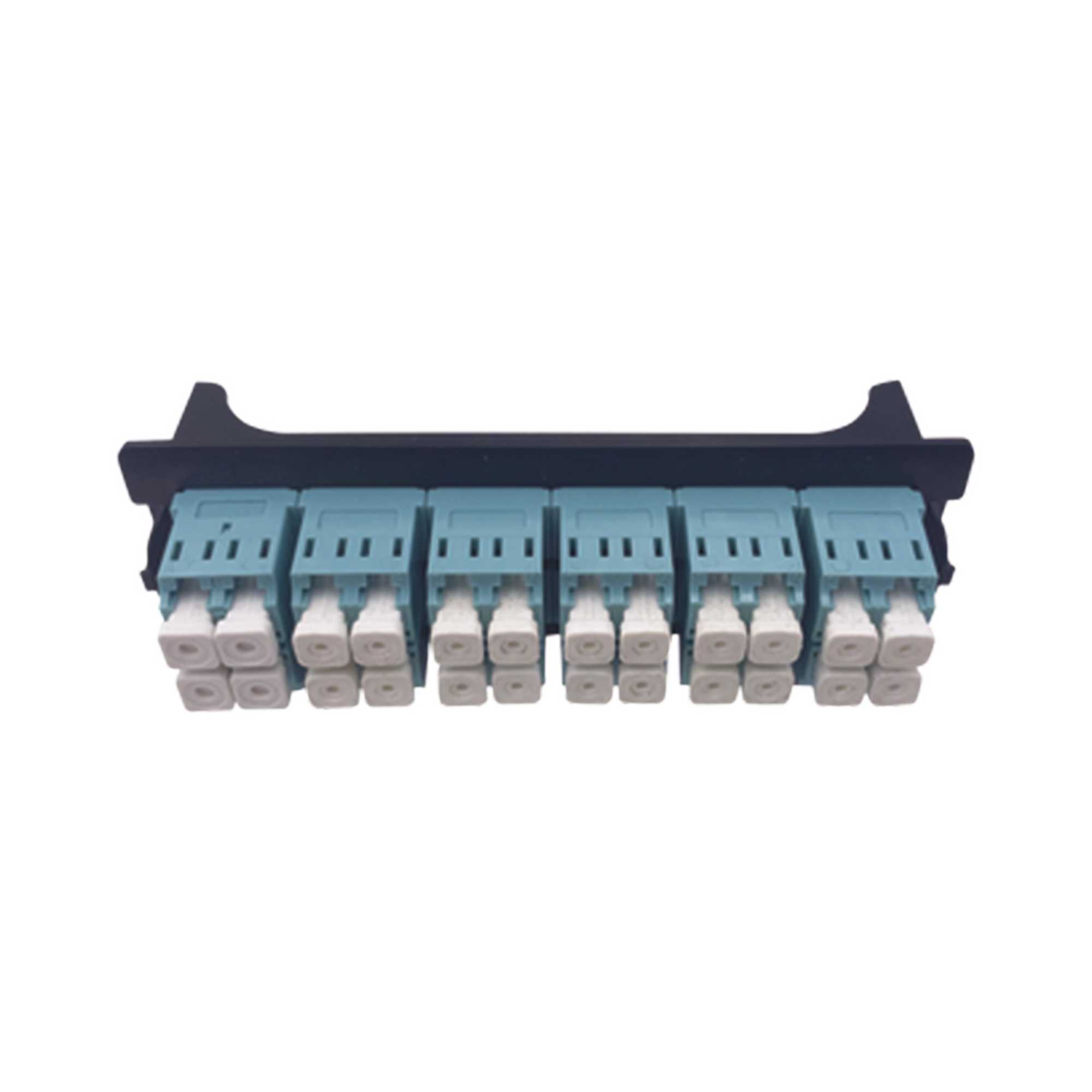 Placa acopladora para Distribuidor de Fibra Ãptica LP-ODF-8024, incluye 12 acopladores LC Duplex Para fibra Multimodo