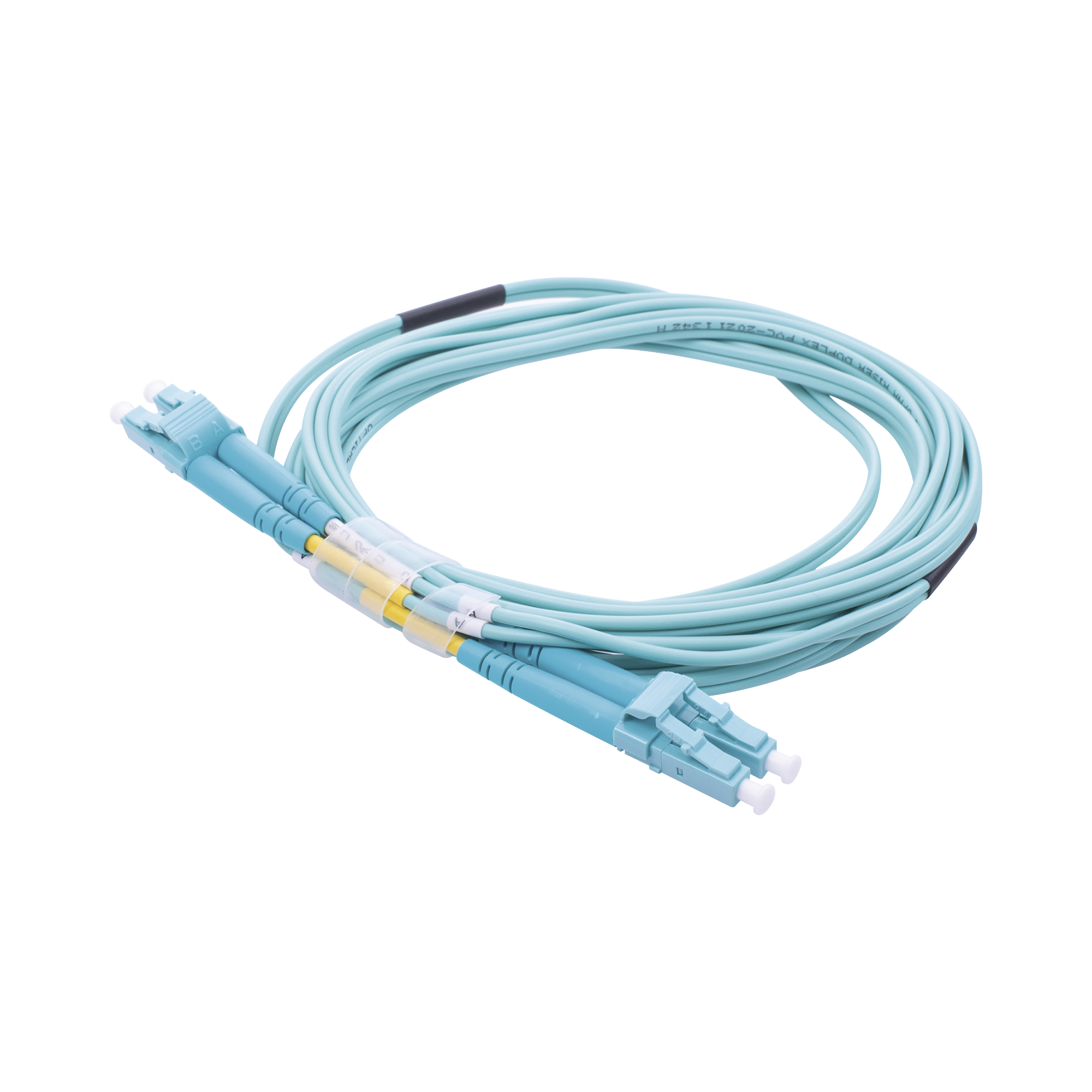 Jumper de Fibra Ãptica Multimodo OM3 50/125 LC-LC OFNR (Riser), 2.0 mm, DÃºplex, Aqua, 3 metros