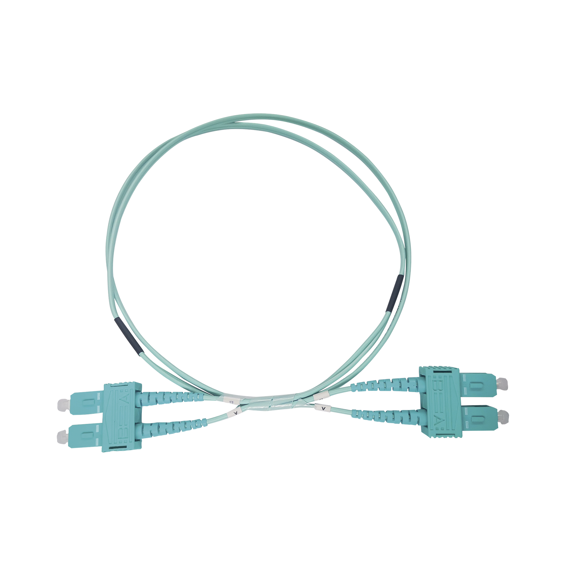 Jumper de Fibra Ãptica Multimodo OM3 50/125 SC-SC OFNR (Riser), 2.0 mm, DÃºplex, Aqua, 3 metros