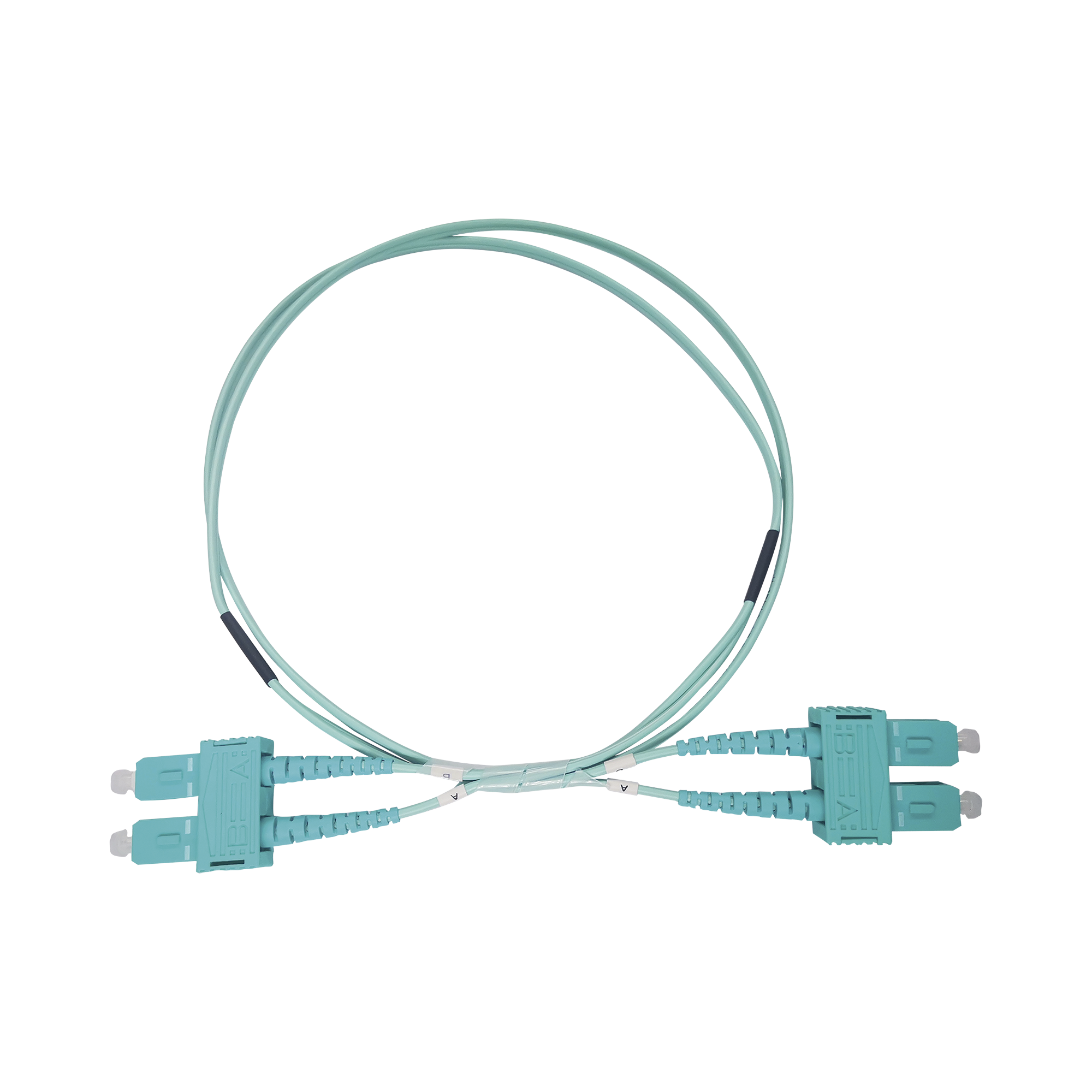 Jumper de Fibra Ãptica Multimodo OM3 50/125 SC-SC OFNR (Riser), 2.0 mm, DÃºplex, Aqua, 3 metros