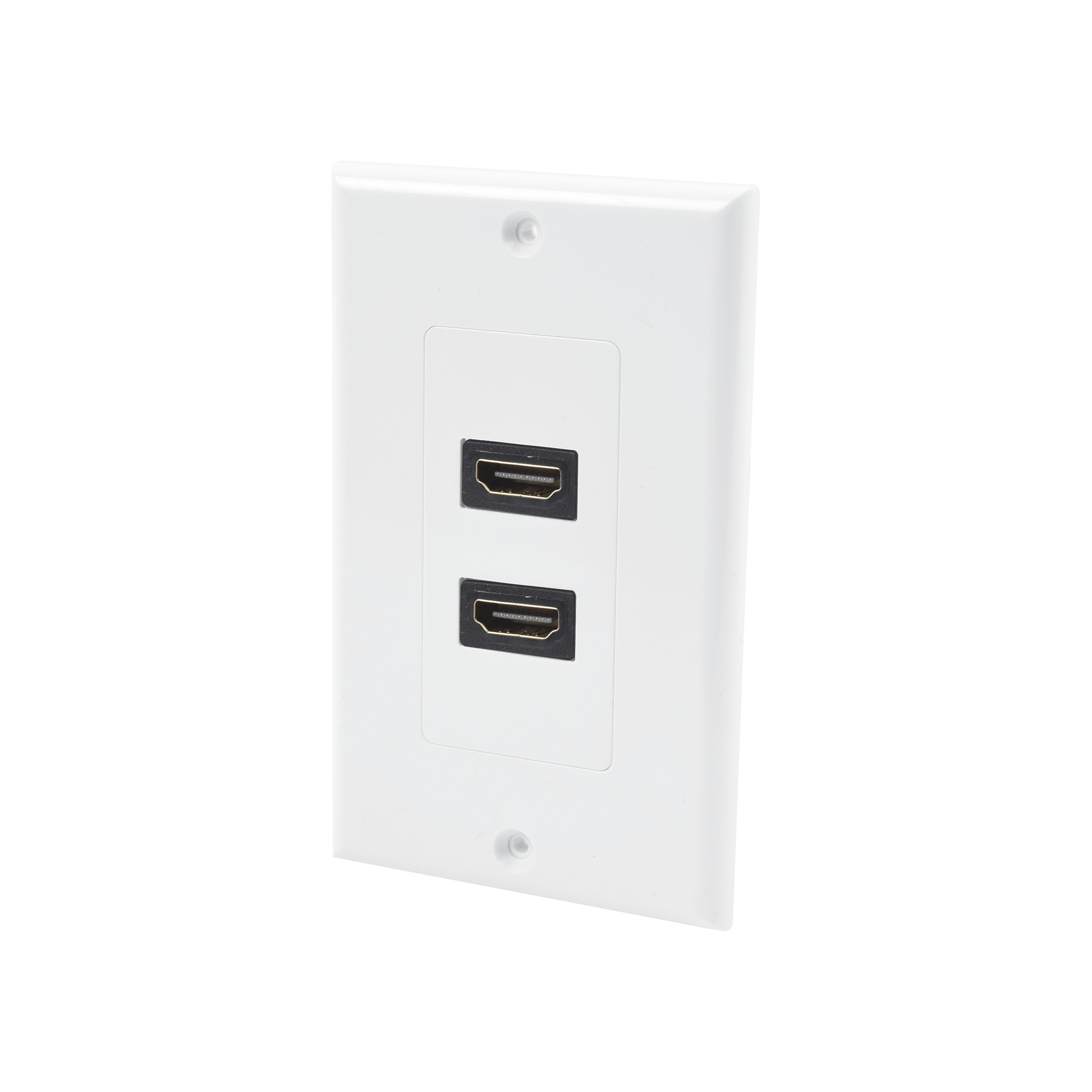 Placa de pared de 2 puertos HDMI hembra a hembra