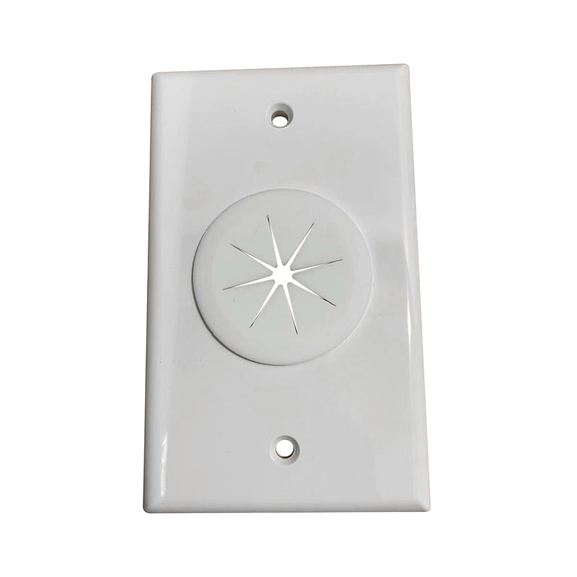 Placa de Pared, con Orificio y Grommet, Ideal para pasar cables