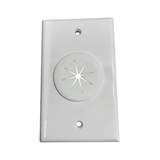 Placa de Pared, con Orificio y Grommet, Ideal para pasar cables