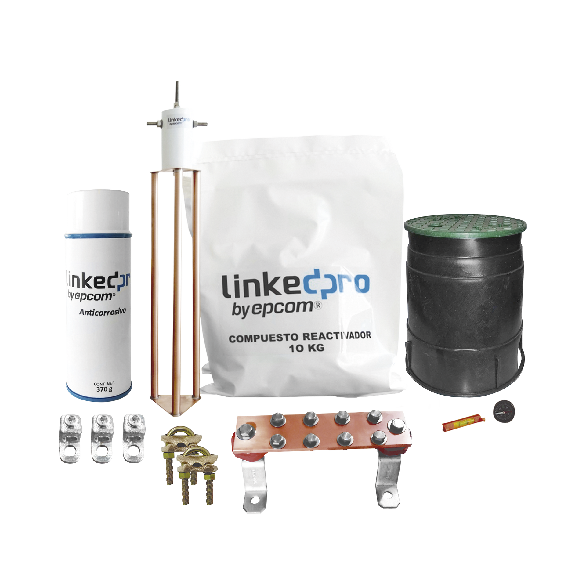 Kit de puesta a tierra LinkedPro, para protecciÃ³n de hasta 30 Amp.