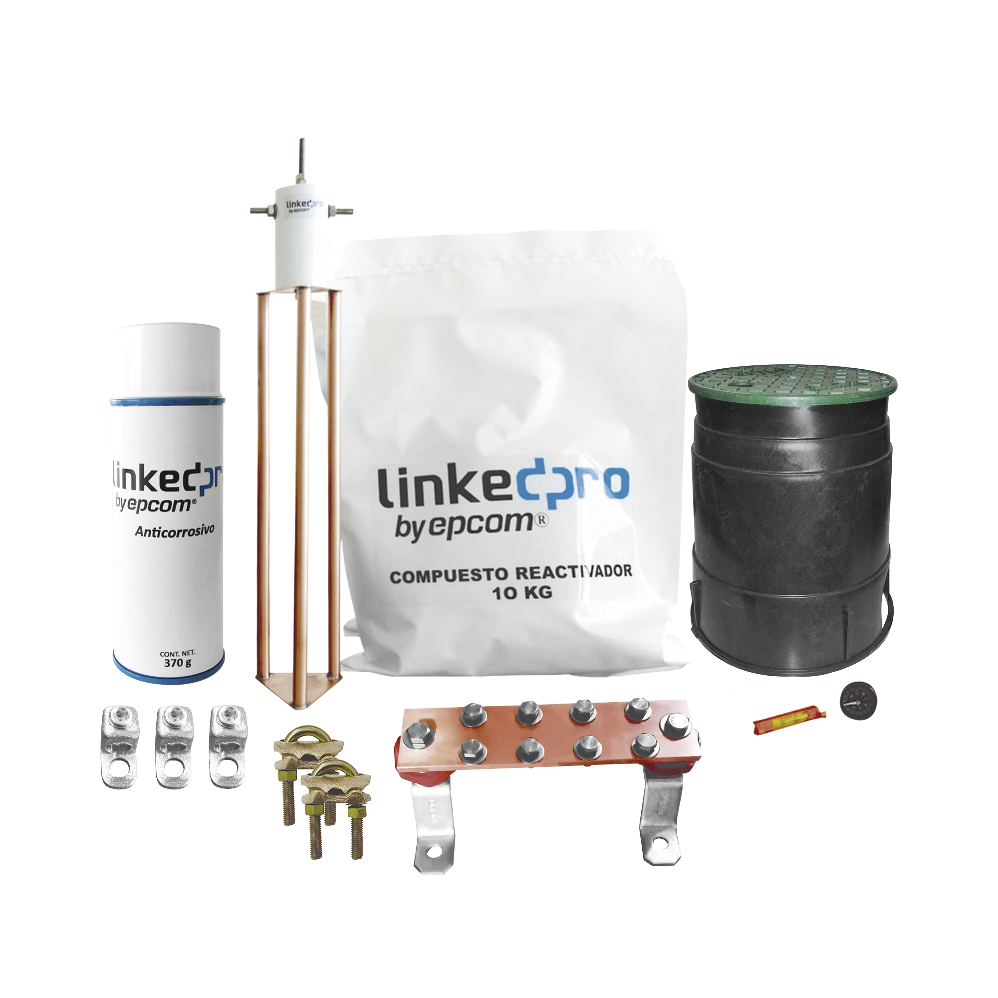 Kit de puesta a tierra LinkedPro, para protecciÃ³n de hasta 30 Amp.