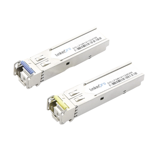 Transceptores Ãpticos Industriales Bidireccionales SFP+ (Mini-Gbic) / Monomodo 1270 & 1330 nm / 10 Gbps / 10GBASE / Conector LC/UPC Simplex / DDM / Hasta 5 km / 2 Piezas