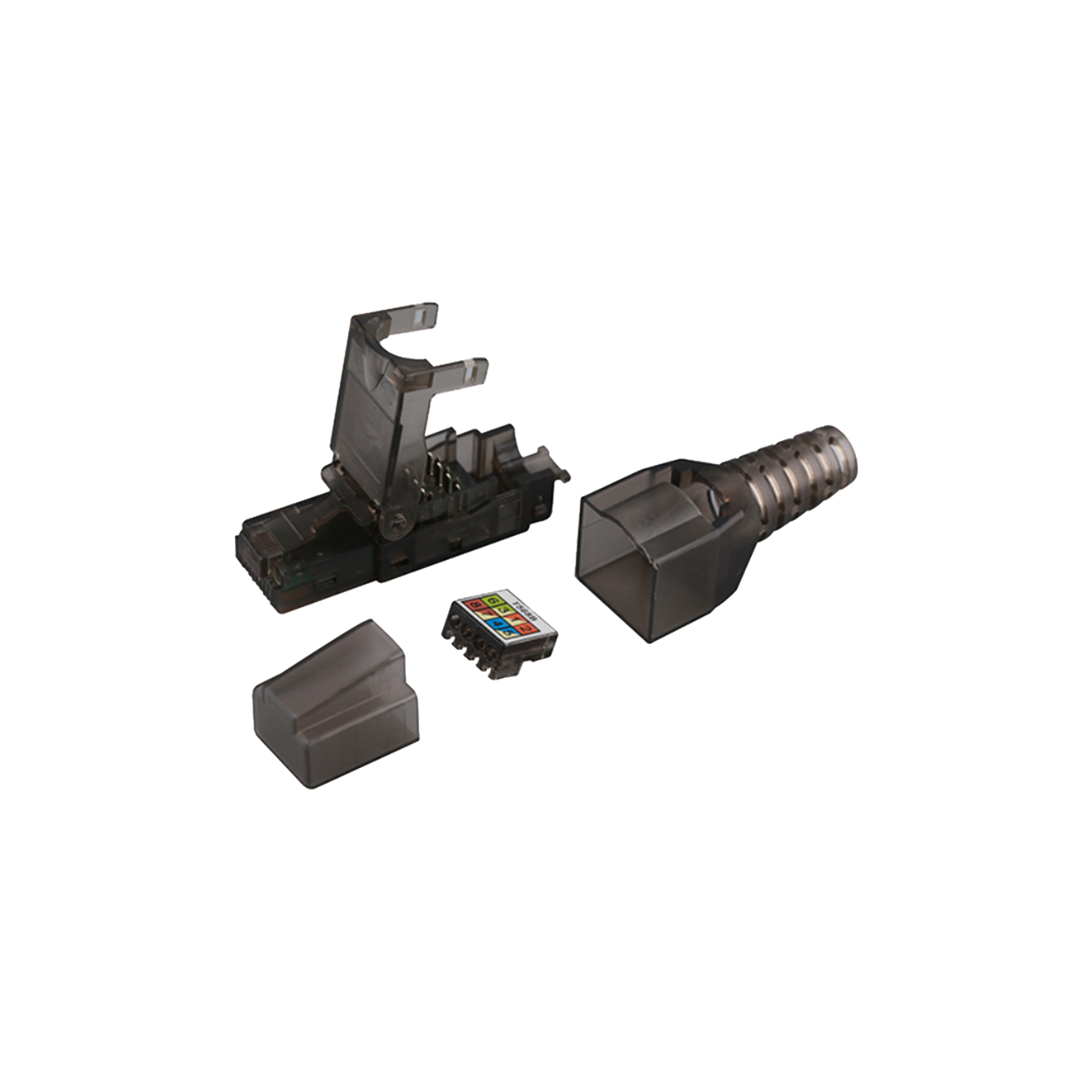 Plug RJ45 para Cable UTP CategorÃ­a 6A -Sin herramienta, para terminaciÃ³n en campo