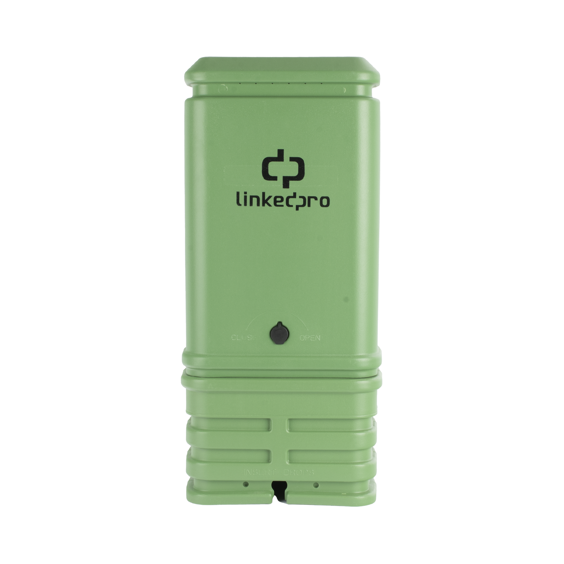 Pedestal para Cajas de Empalme de Fibra Ãptica tipo Cubo Color Verde con Bracket Estandar (No incluye caja de empalme)