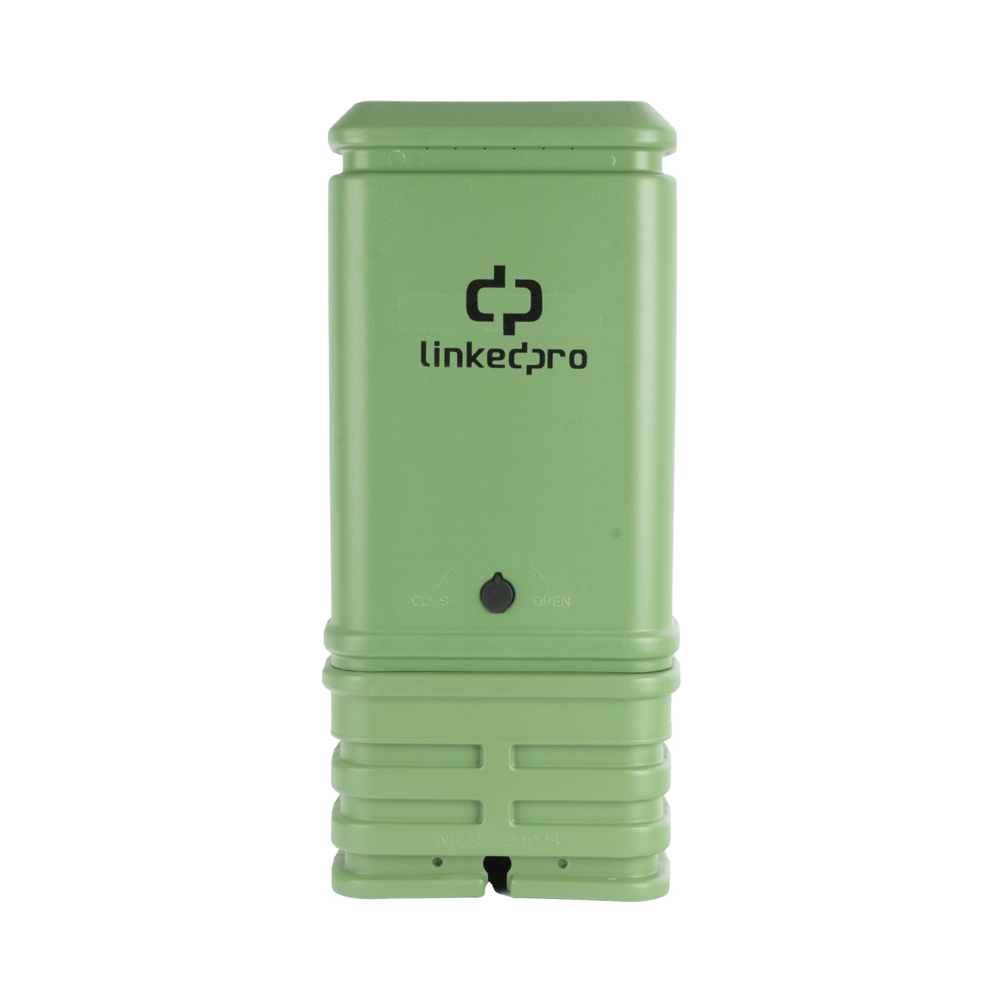 Pedestal para Cajas de Empalme de Fibra Ãptica tipo Cubo Color Verde con Bracket Estandar (No incluye caja de empalme)