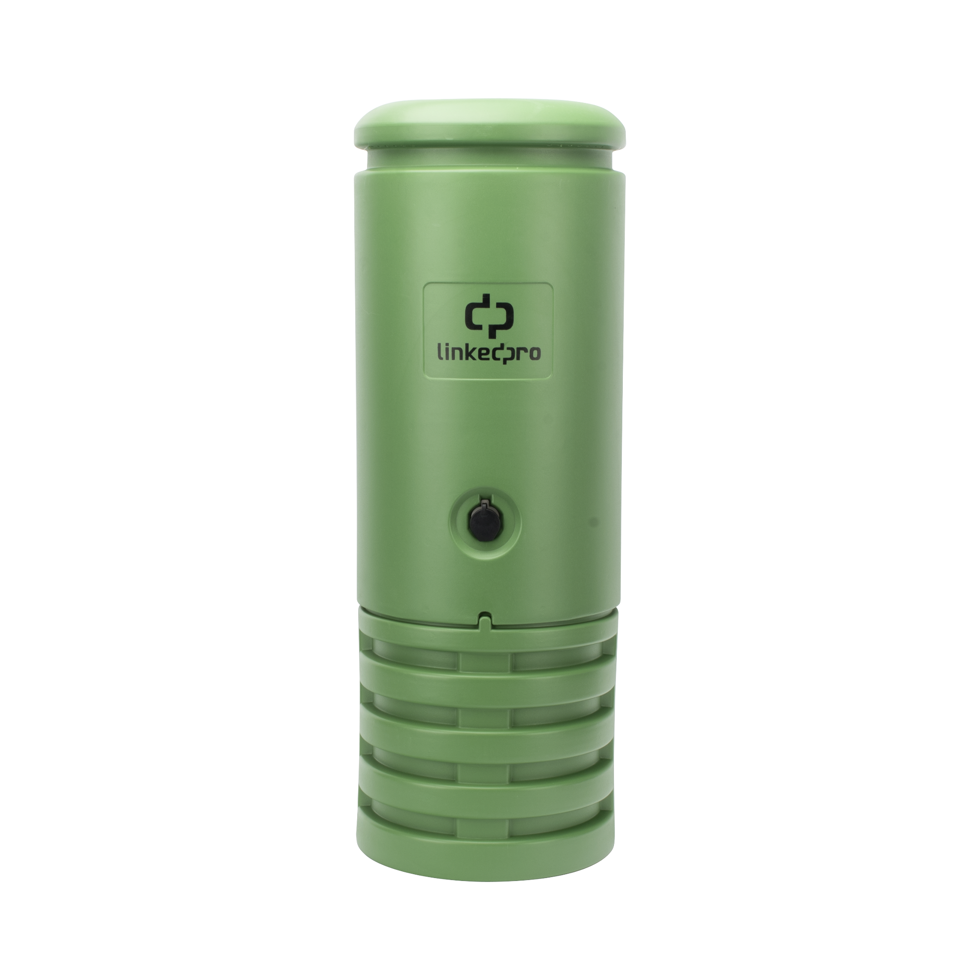 Pedestal para Cajas de Empalme de Fibra Ãptica CilÃ­ndrico Color Verde con Bracket Estandar (No incluye caja de empalme)