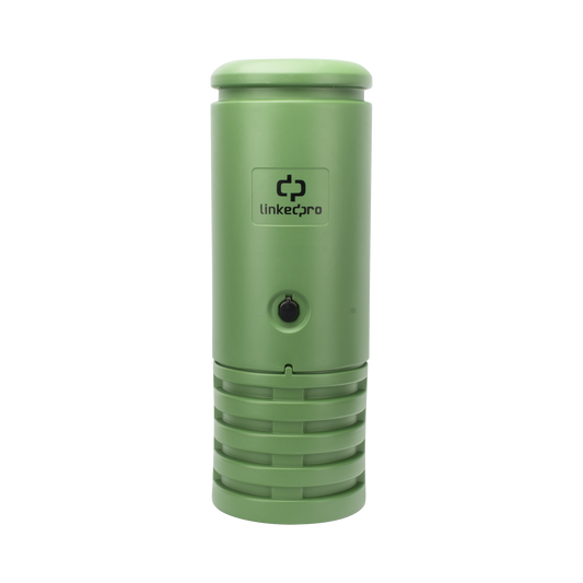 Pedestal para Cajas de Empalme de Fibra Ãptica CilÃ­ndrico Color Verde con Bracket Estandar (No incluye caja de empalme)