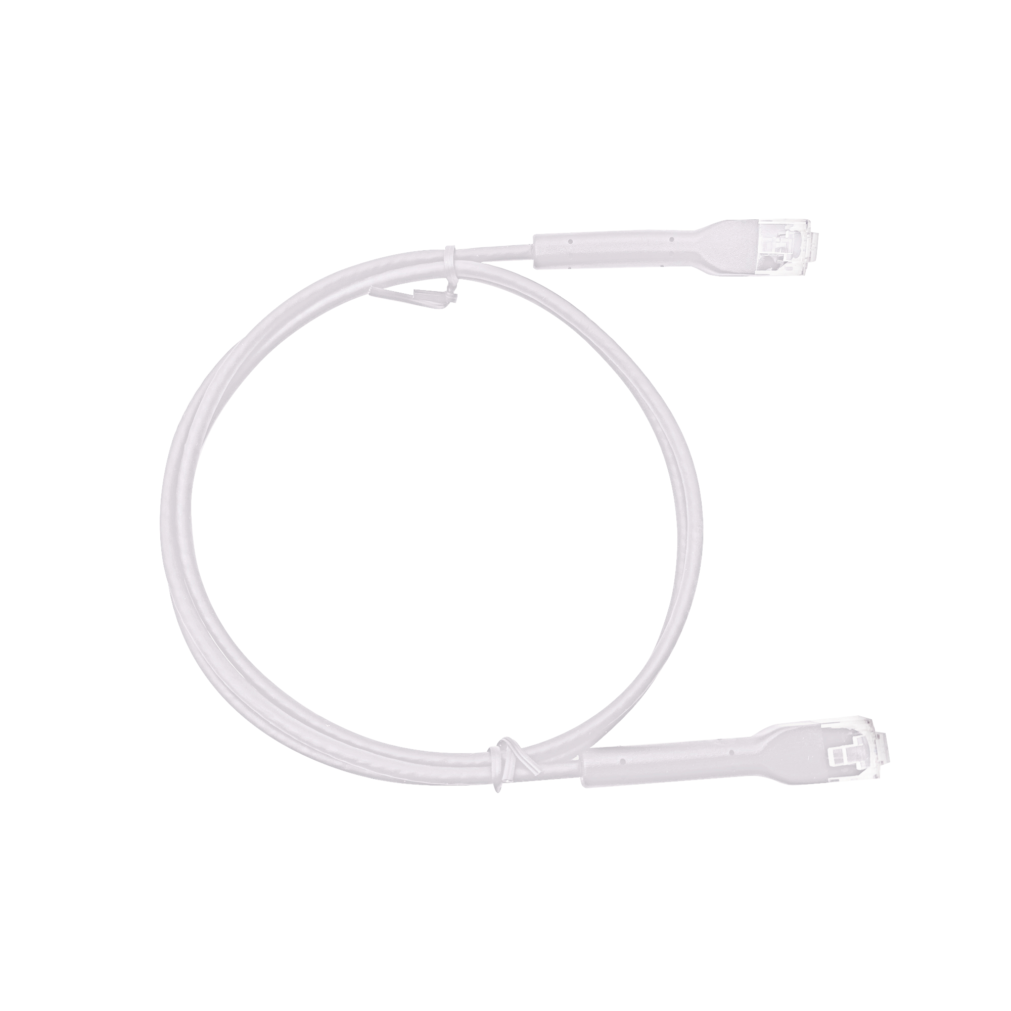 Mini Patch Cord Cat6 Ultra Slim 10 m Blanco â Ahorra Espacio sin Organizadores, con Bota Flexible