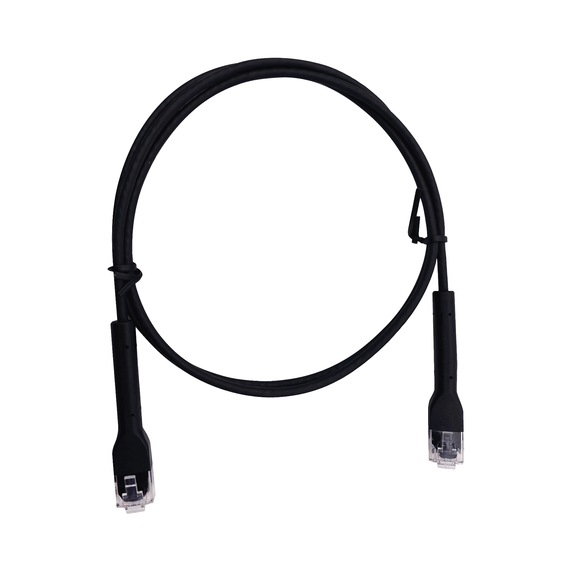 Mini Patch Cord Cat6 Ultra Slim 1.5 m Negro â Ahorra Espacio sin Organizadores, con Bota Flexible