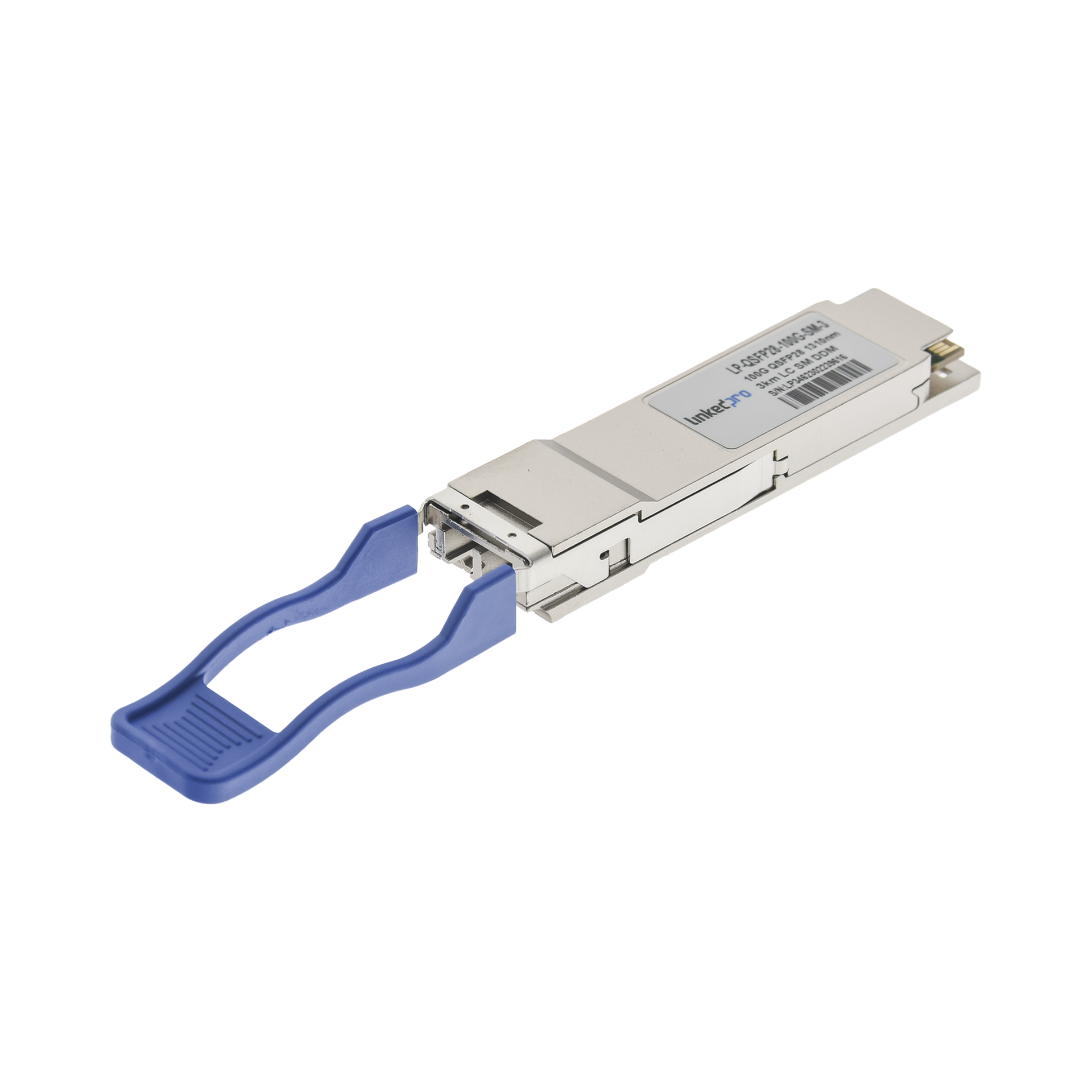Transceptor Ãptico QSFP28 (Mini-Gbic) / Monomodo 1310 nm / 100 Gbps / 100GBASE-LR4 / Conectores LC/UPC DÃºplex / DDM / Hasta 3 km
