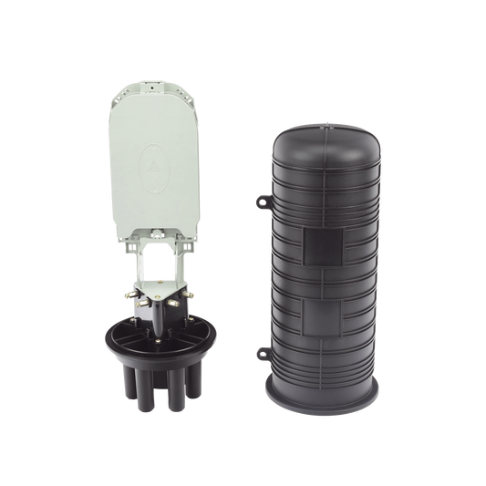 Caja de DistribuciÃ³n de Fibra Ãptica Vertical tipo Domo, 48 empalmes (Expandible hasta 96 empalmes con charola LP-SCV-48-ST), Exterior, IP68