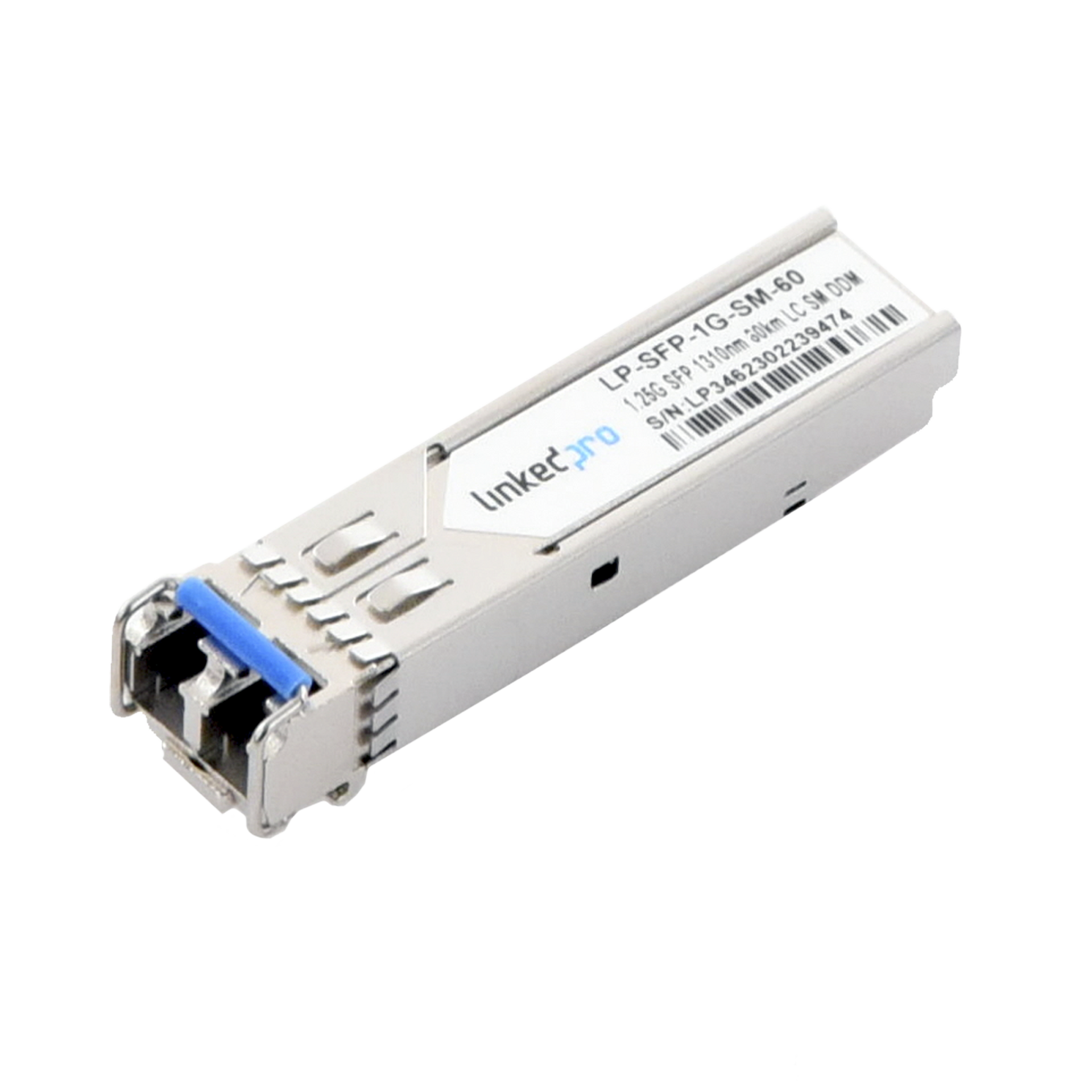 Transceptor Ãptico SFP (Mini-Gbic) / Monomodo 1310 nm / 1.25 Gbps / 1000BASE-EX / Conectores LC/UPC DÃºplex / DDM / Hasta 60 km